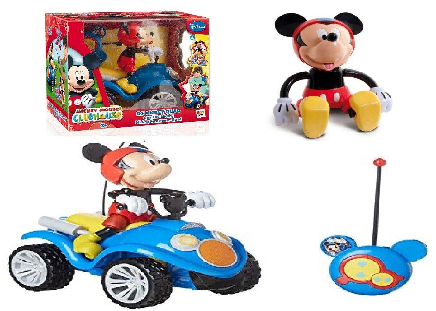 Disney Mickey Mouse RC Quad Bike Ages 3+ Toy IR Remote Control Car Boys Girls
