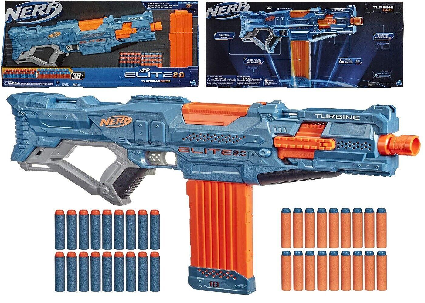 NERF Elite 2.0 Turbine CS 18 Rapidstrike Ages 8+ Toy Gun Fire Play Blaster Fight