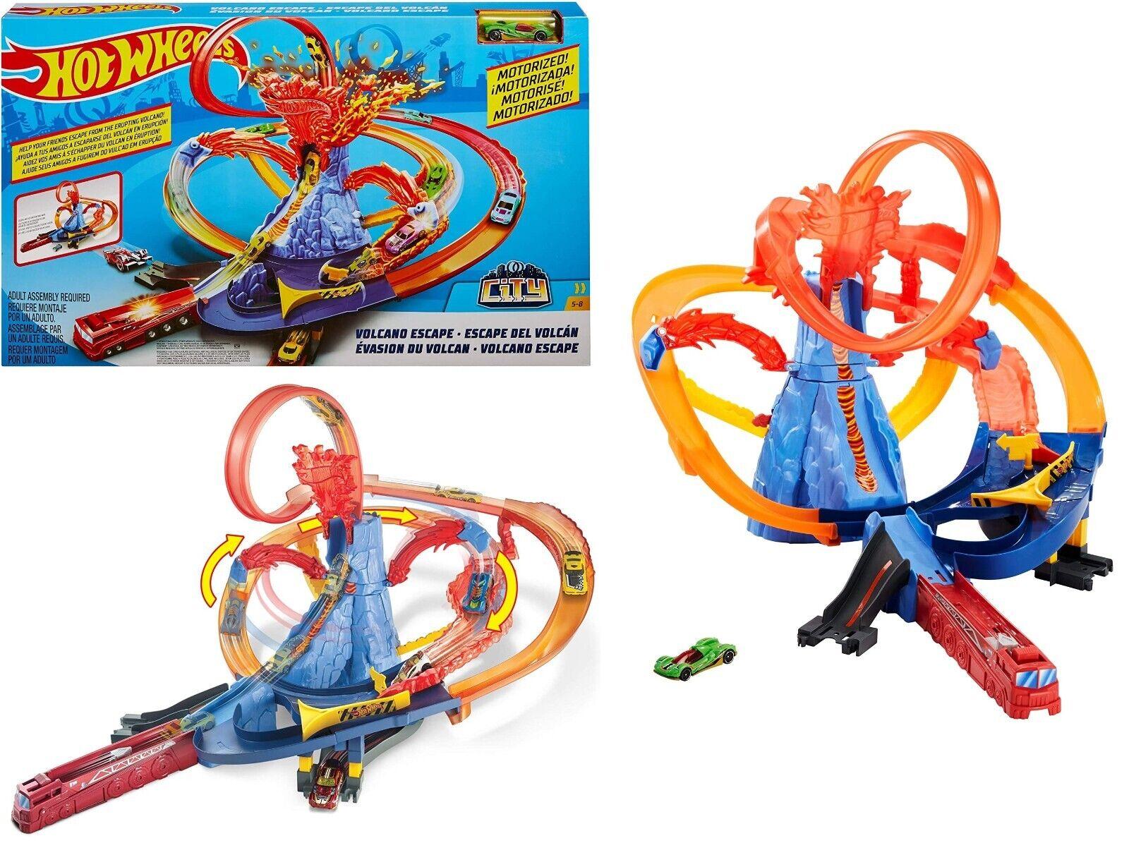 Hot Wheels Volcano Escape Track Set Ages 5+ New Toy Race Car Play Boys Gift