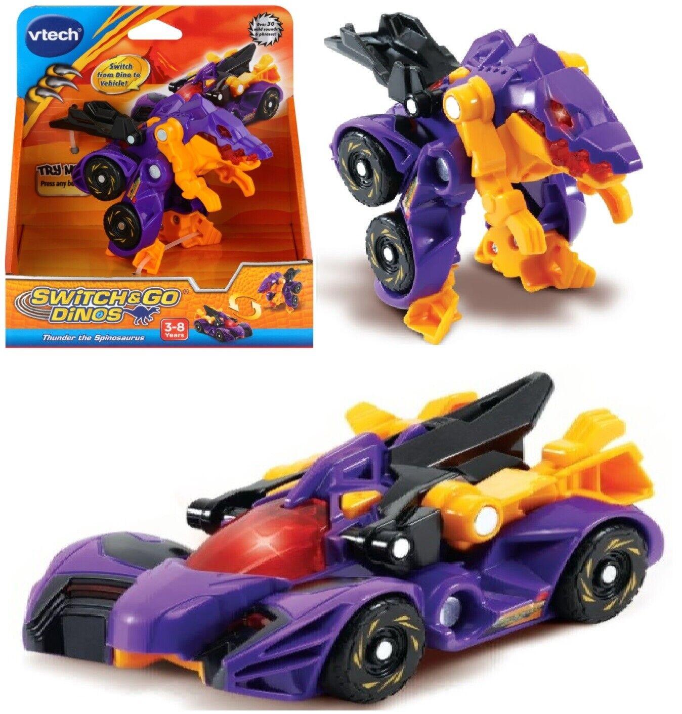 Vtech Switch & Go Dinos-Thunder The Spinosaurus-Ages 3+ Toy dino Car transformer
