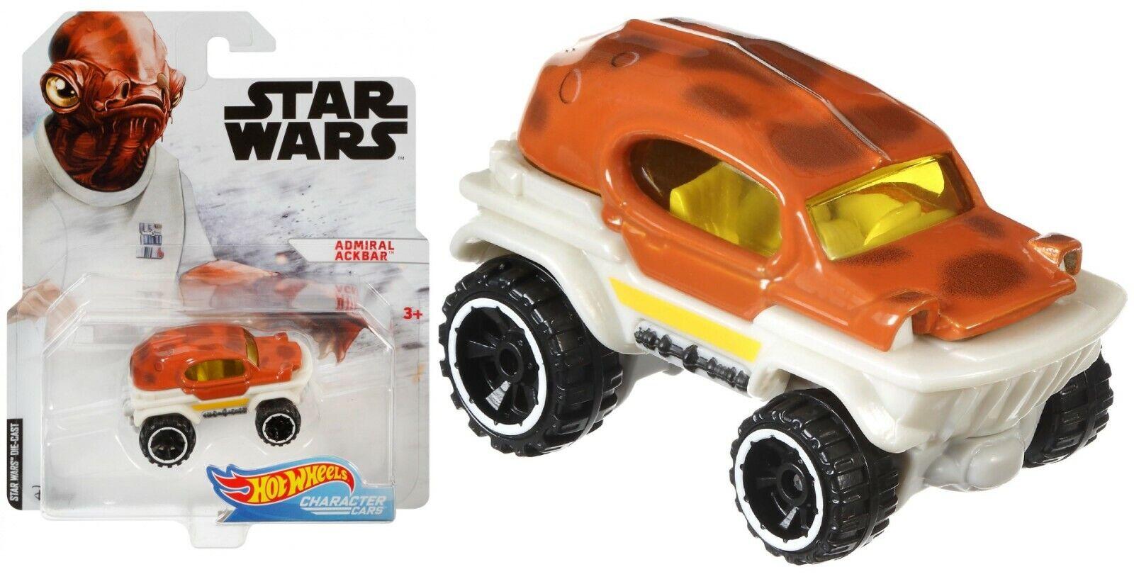 Hot Wheels Star Wars Car Last Jedi Admiral Ackbar themed fun car
