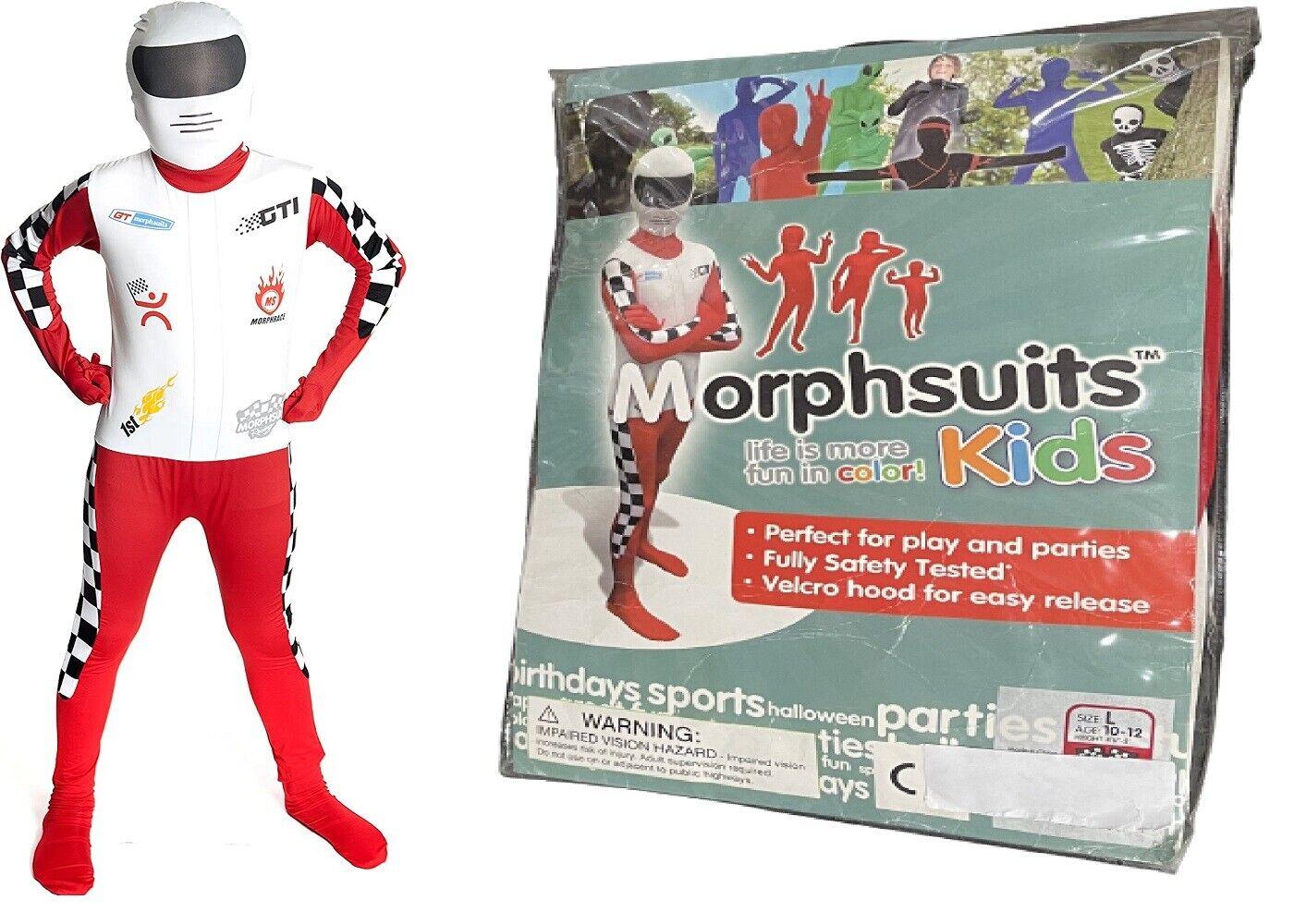 Morphsuit Racer Kids Costume Ages 10-12 Large Size 4'6"-5' 137-152cm Formula One