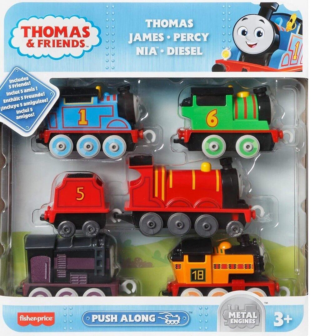 Thomas & Friends Trackmaster New Train Track Metal Engine Diecast Car Sodor 5 Pack - Push Along