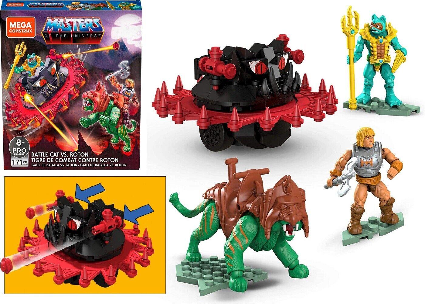 Mega Construx Masters of The Universe Battle Cat Vs Roton Ages 8+ Toy Build Play