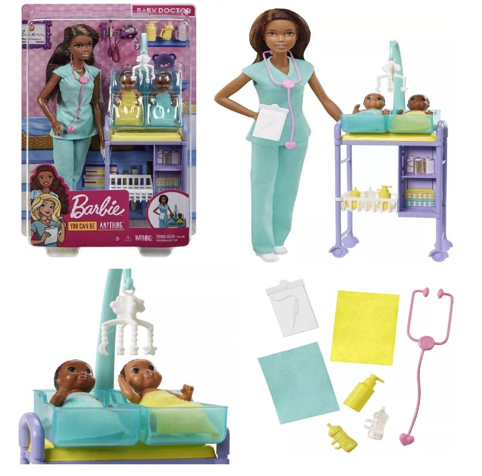 Barbie Careers Baby Doctor Dentist Teacher Chicken Skating Ice Ages 3+ Toy Doll Baby Doctor 2