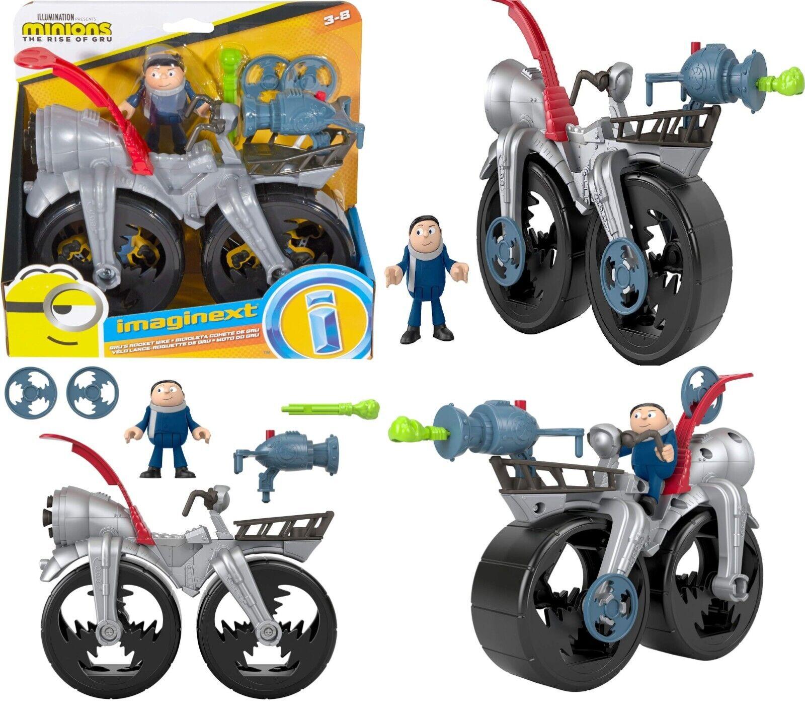 Imaginext Fisher Price Minions Rise of Dragon Gru's Rocket Bike Vehicle play gift