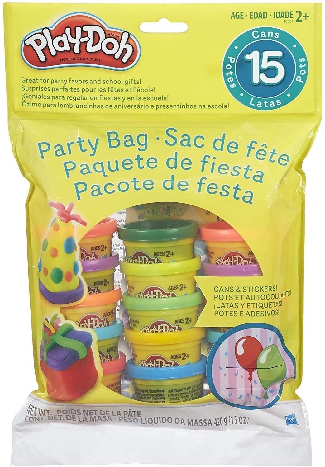 Play-Doh Party Bag Dough 15 Count Ages 3+ Toy Play Gift Build Party Bag