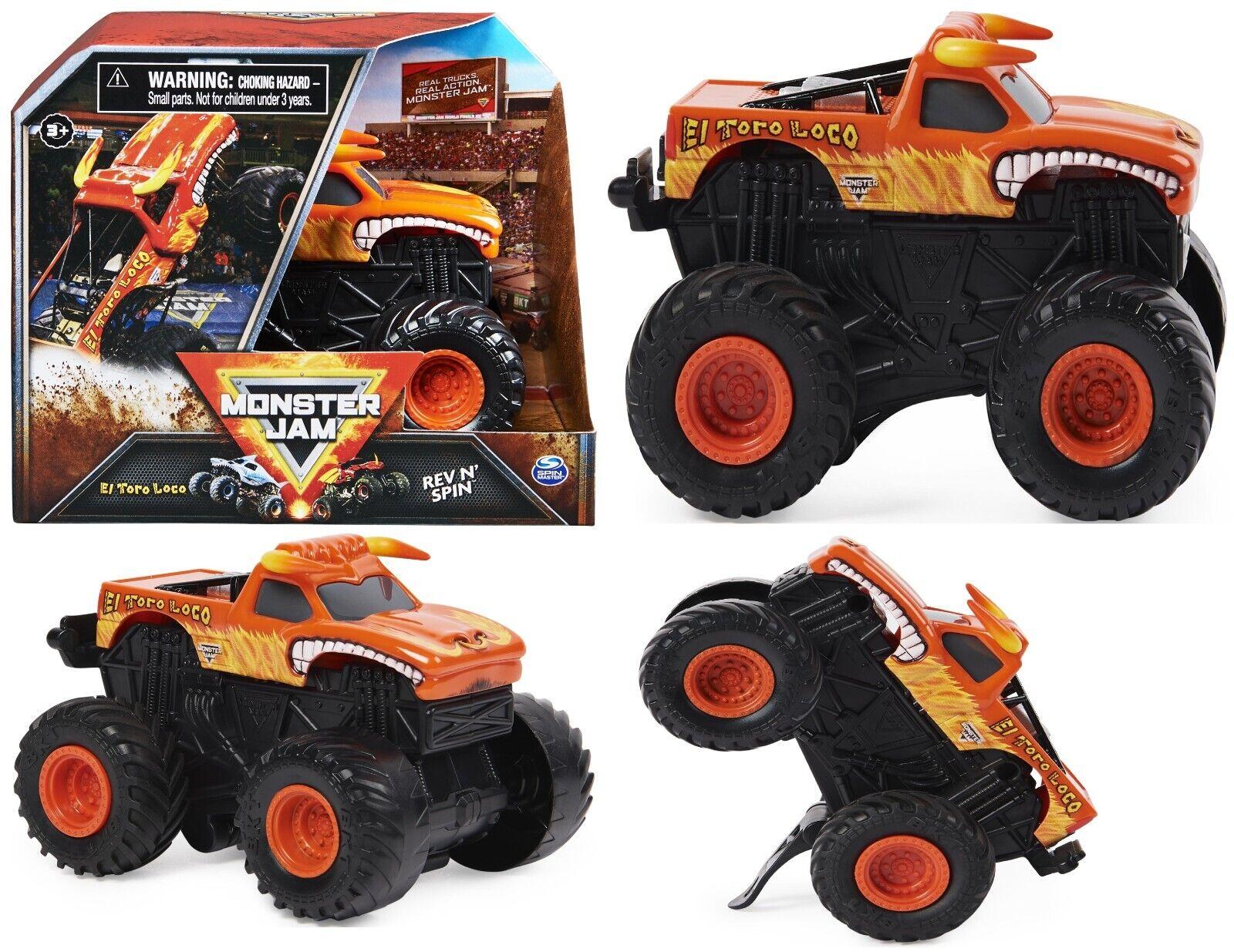 Monster Jam 1:43 Rev 'N Spin El Toro Loco Truck for Ages 3+