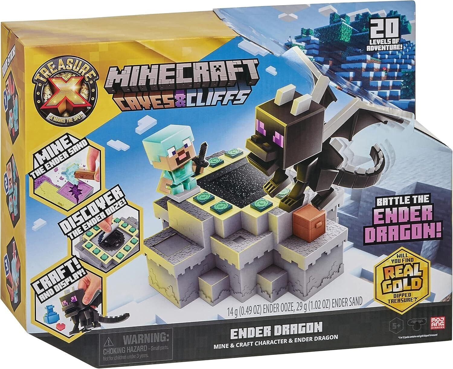 TREASURE X Minecraft Caves & Cliffs Ender Dragon Minecraft Character Real Gold