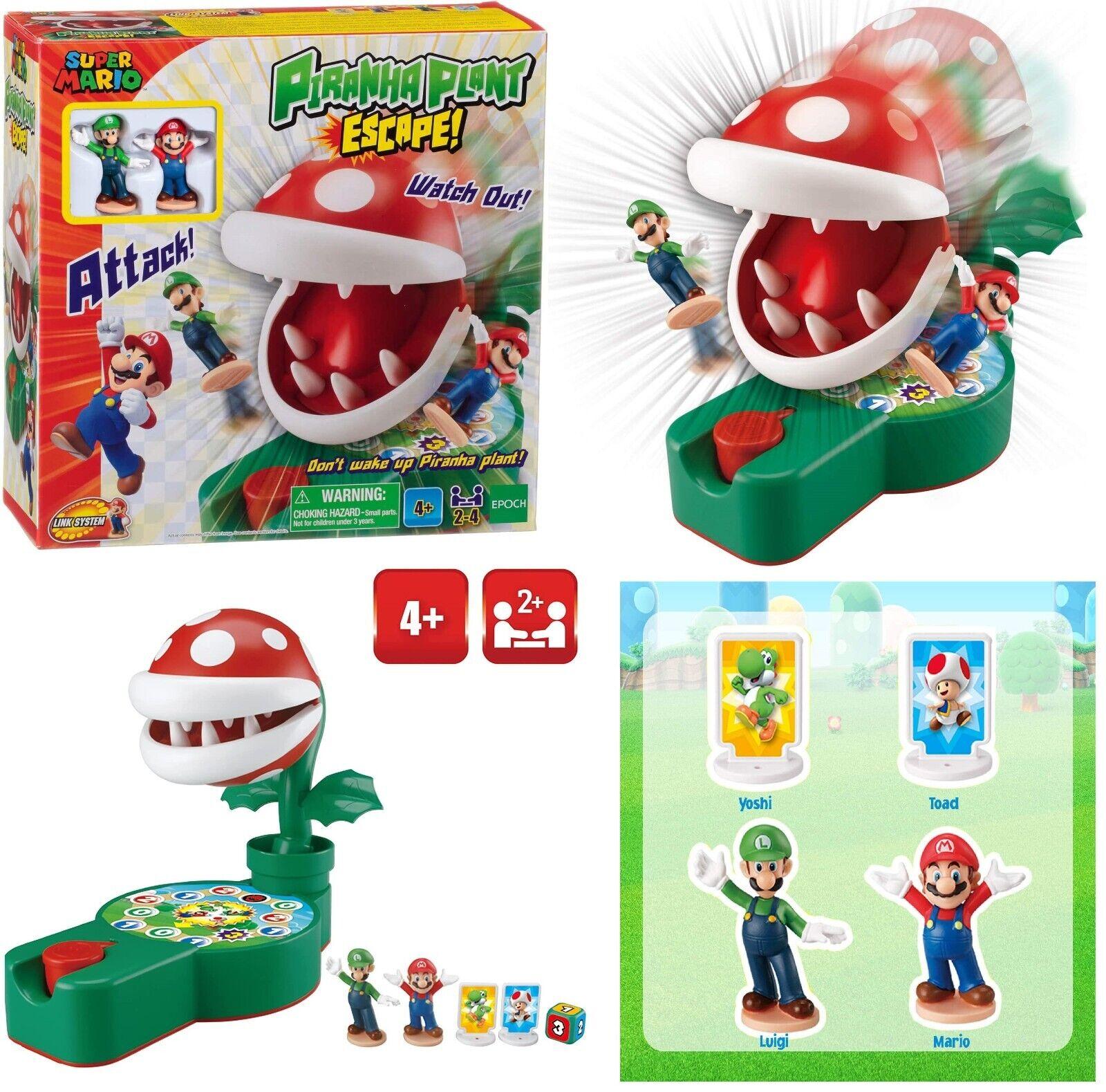 Epoch Games 2-4 Players Super Mario Piranha Plant Escape Tabletop Action Game