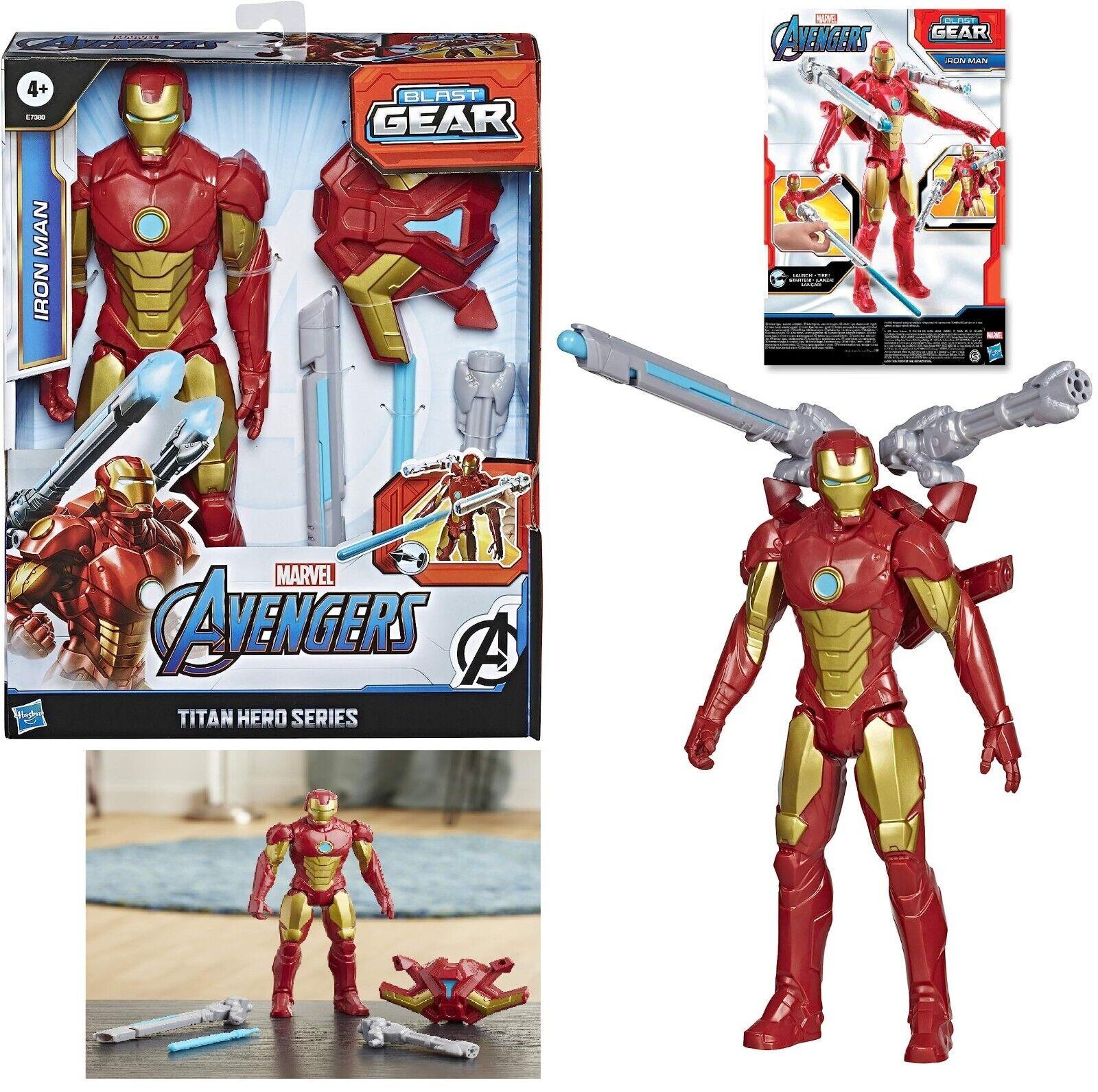 Marvel Avengers Titan Hero Series Blast Gear Iron Man Action Figure New Toy Play