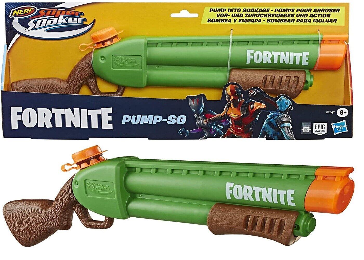 Nerf Super Soaker Fortnite Pump-SG Water Blaster Ages 8+ Toy Gun Pump Action Fun