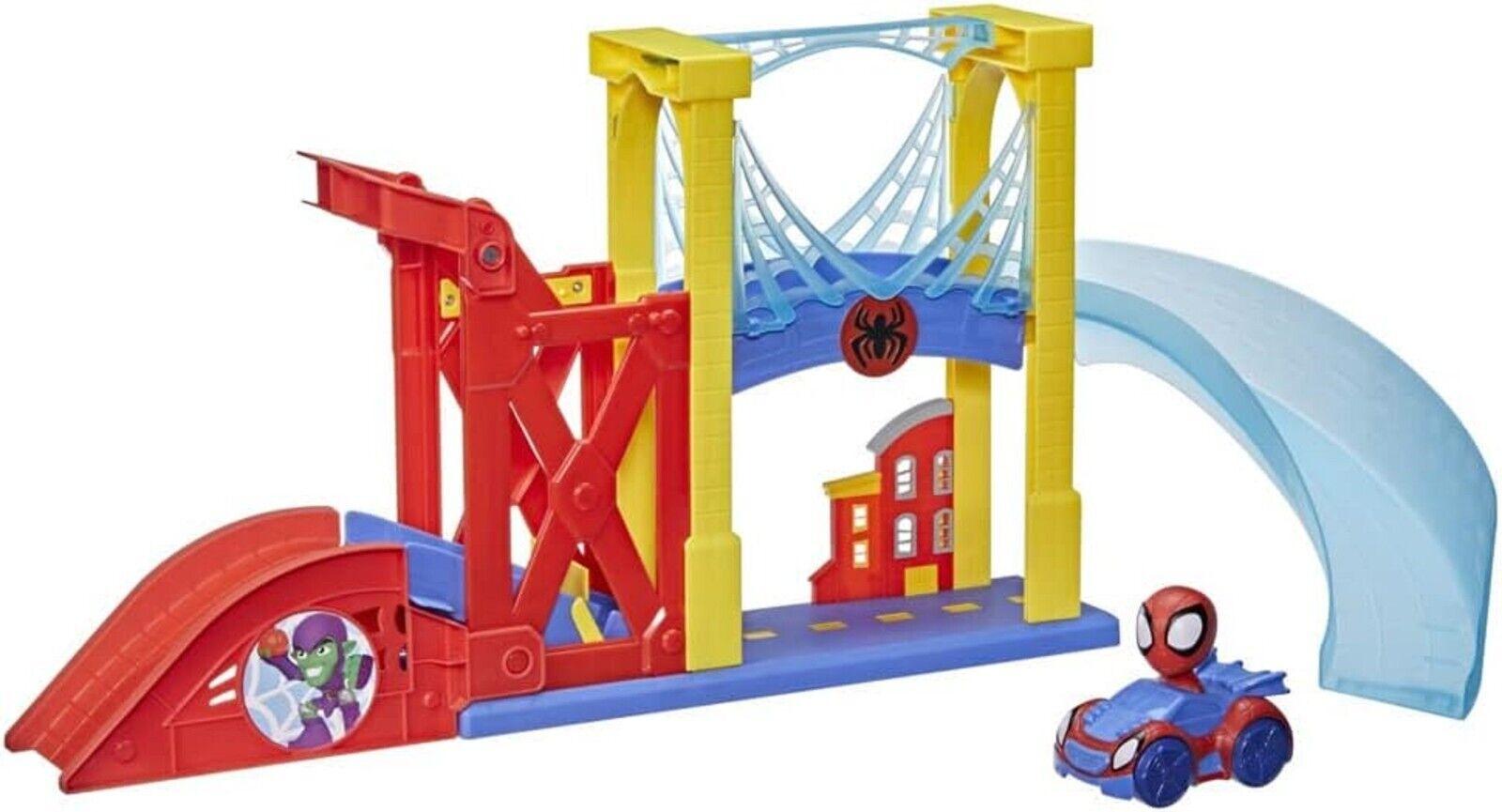 Marvel Spidey and His Amazing Friends Web Squad City Chase Playset Spiderman Fun