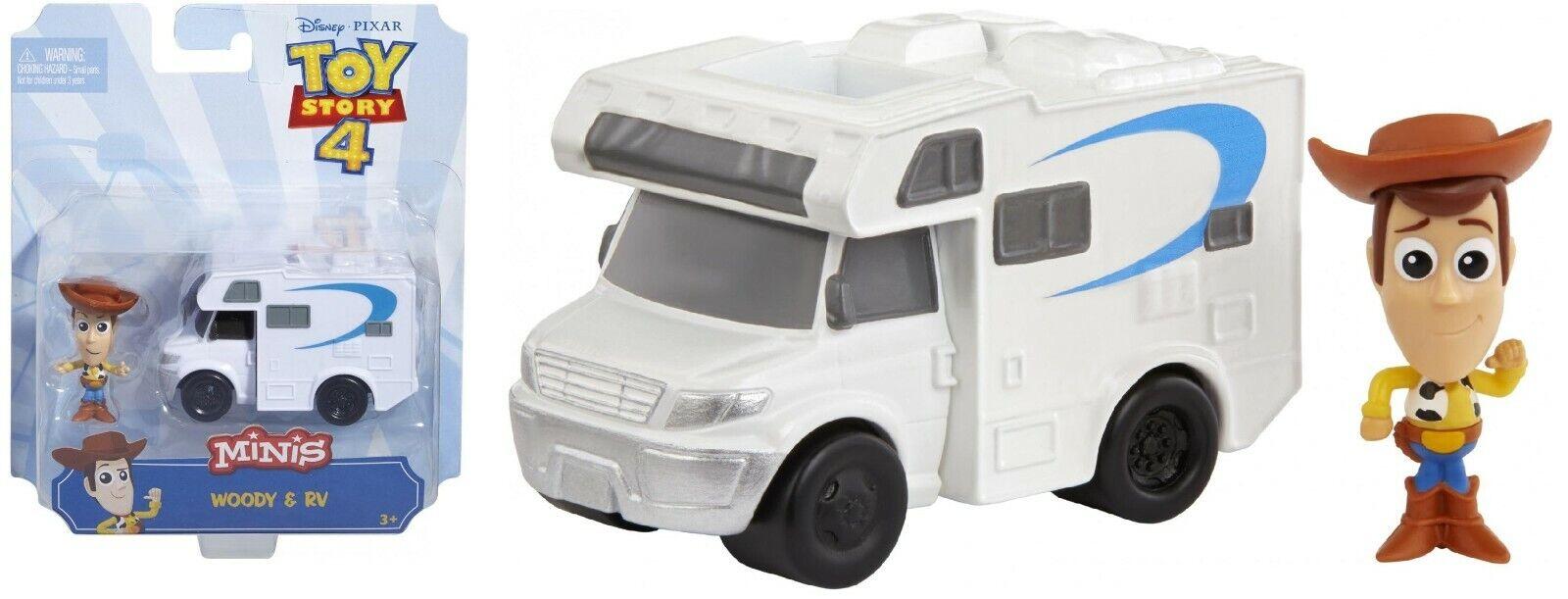 Disney Toy Story Mini Figure-Woody & RV-Ages 3+ Toy Car Bike Race