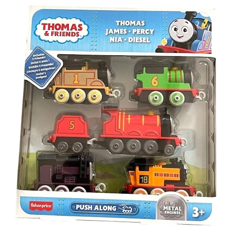 Thomas & Friends Motorised Trackmaster. Push Along Sodor 5 pack- Train Engine, Multicolor