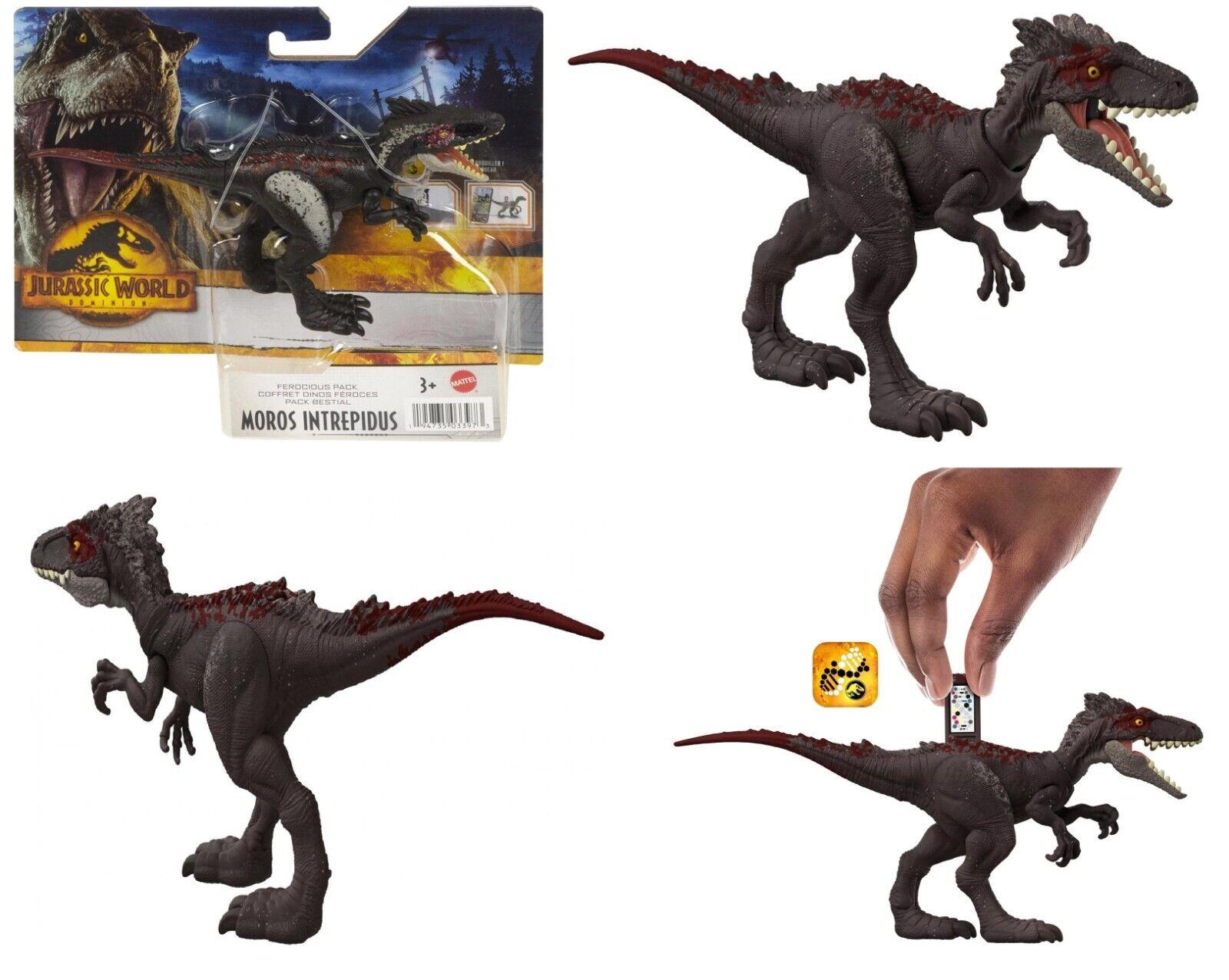 Jurassic World-Moros intrepidus2-Dominion Ferocious Pack Ages 3+ Toy Dino Dinosaur Play