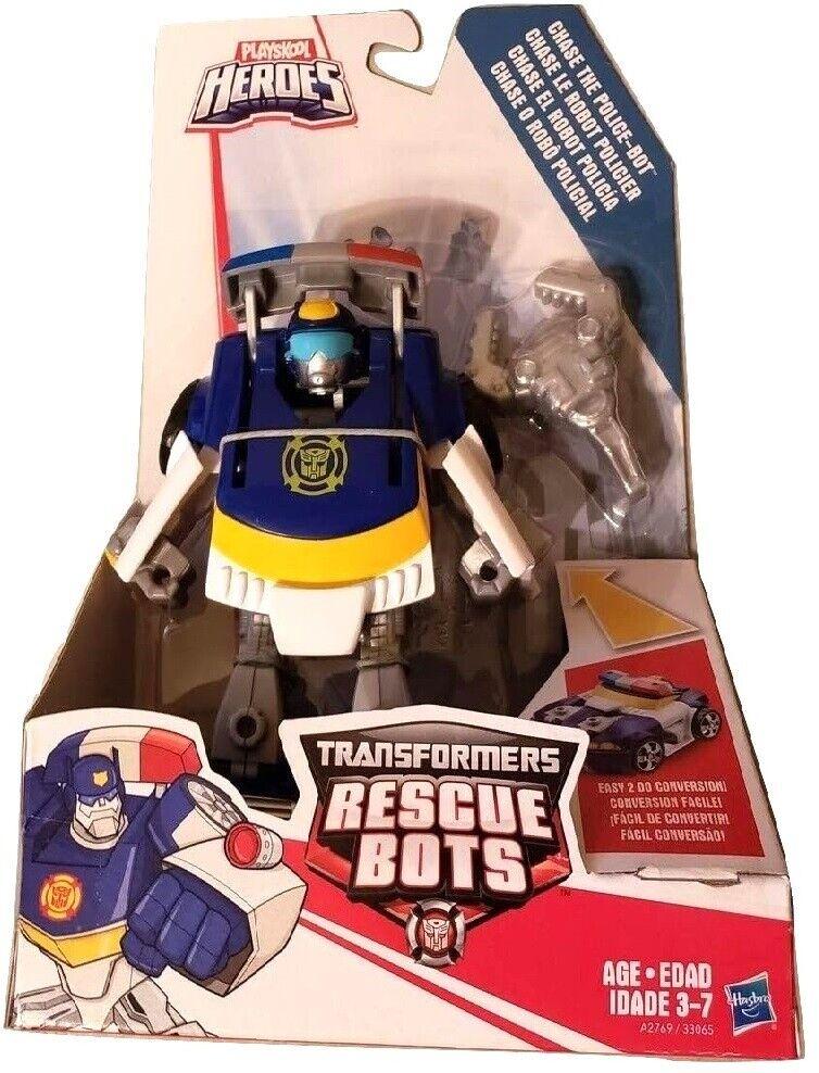 Transformers Rescue Bots Ages 3+ Heatwave Optimus Prime Chase Police Bot