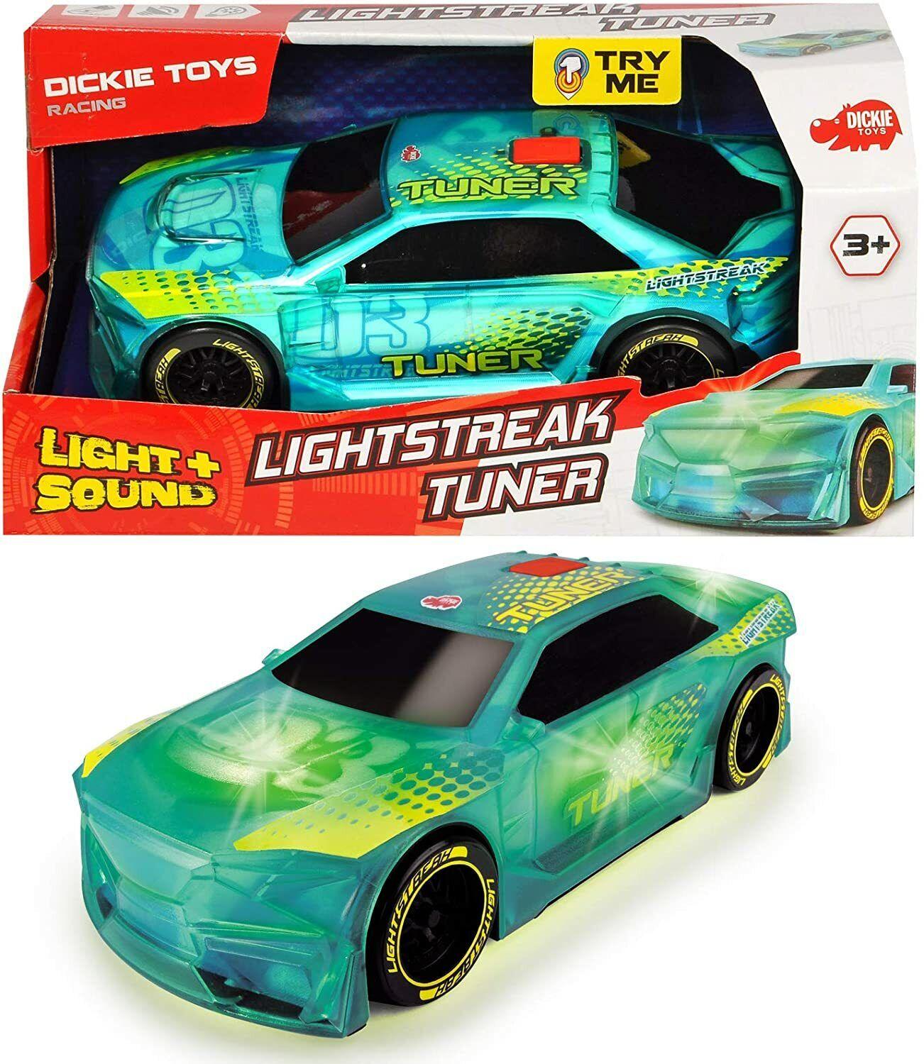 Dickie toys racing series-lightstreak tuner- try me light + sound toys