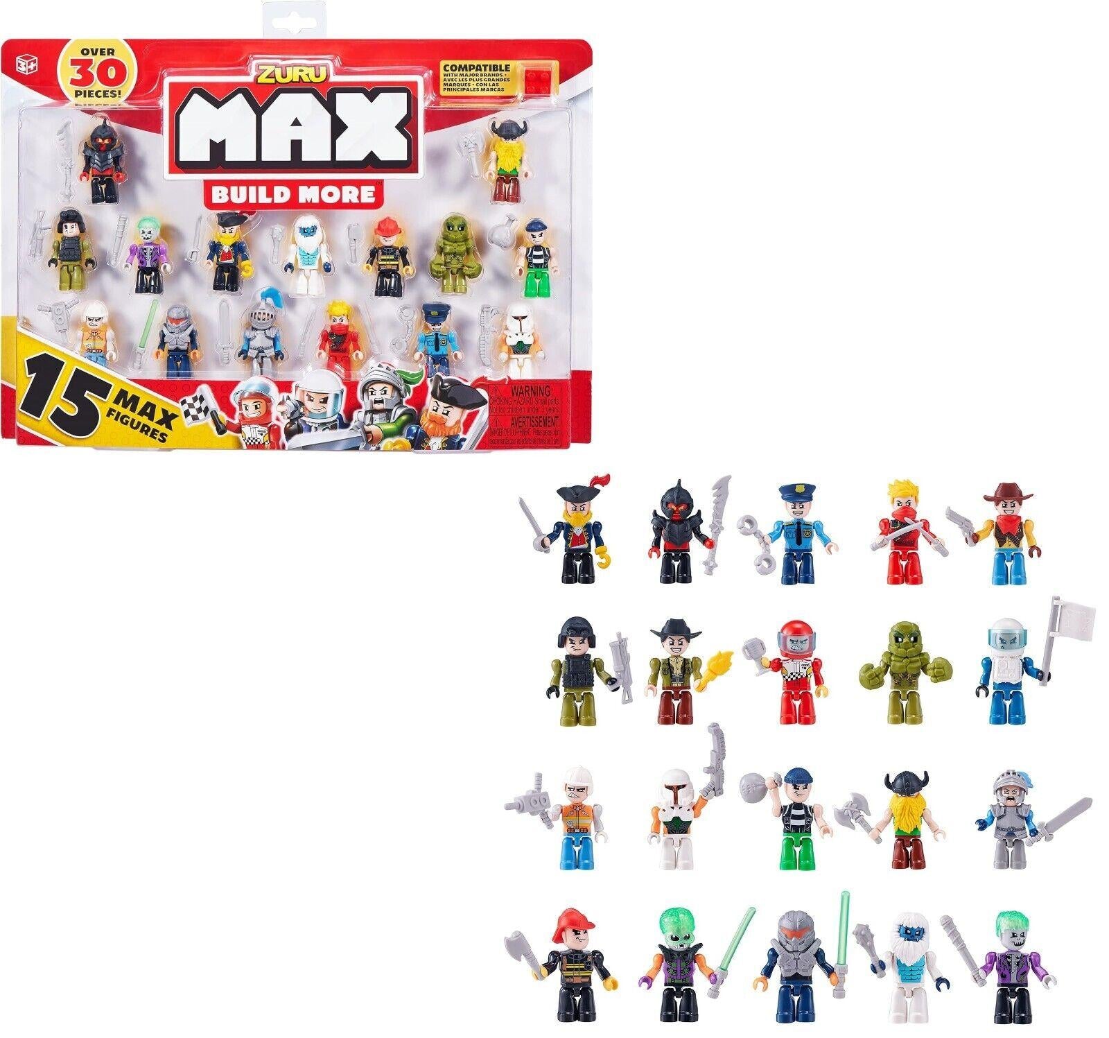 Zuru MAX Build Construction 15 Figurine Pack Assorted Ages 12+ New Toy Action