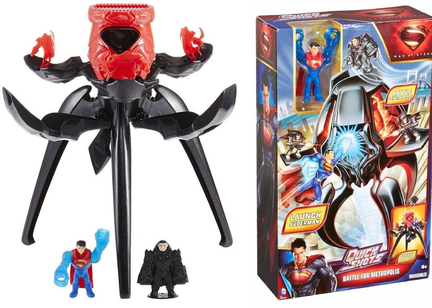 Superman Man of Steel Attack Battle Battle Fire Ship Ages 4+ New Toy Boys Hero