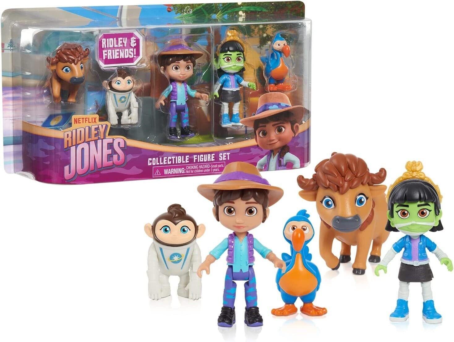 Just Play Netflix Ridley Jones Collectible Figure Set 5 Pack Monkey Museum Play