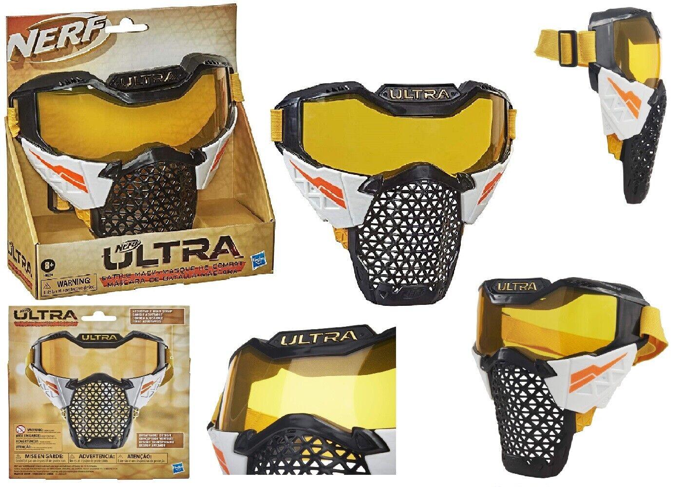 NERF Ultra Battle Mask Adjustable Ages 8+ Toy Play Fire Gun Blaster Fight Gift