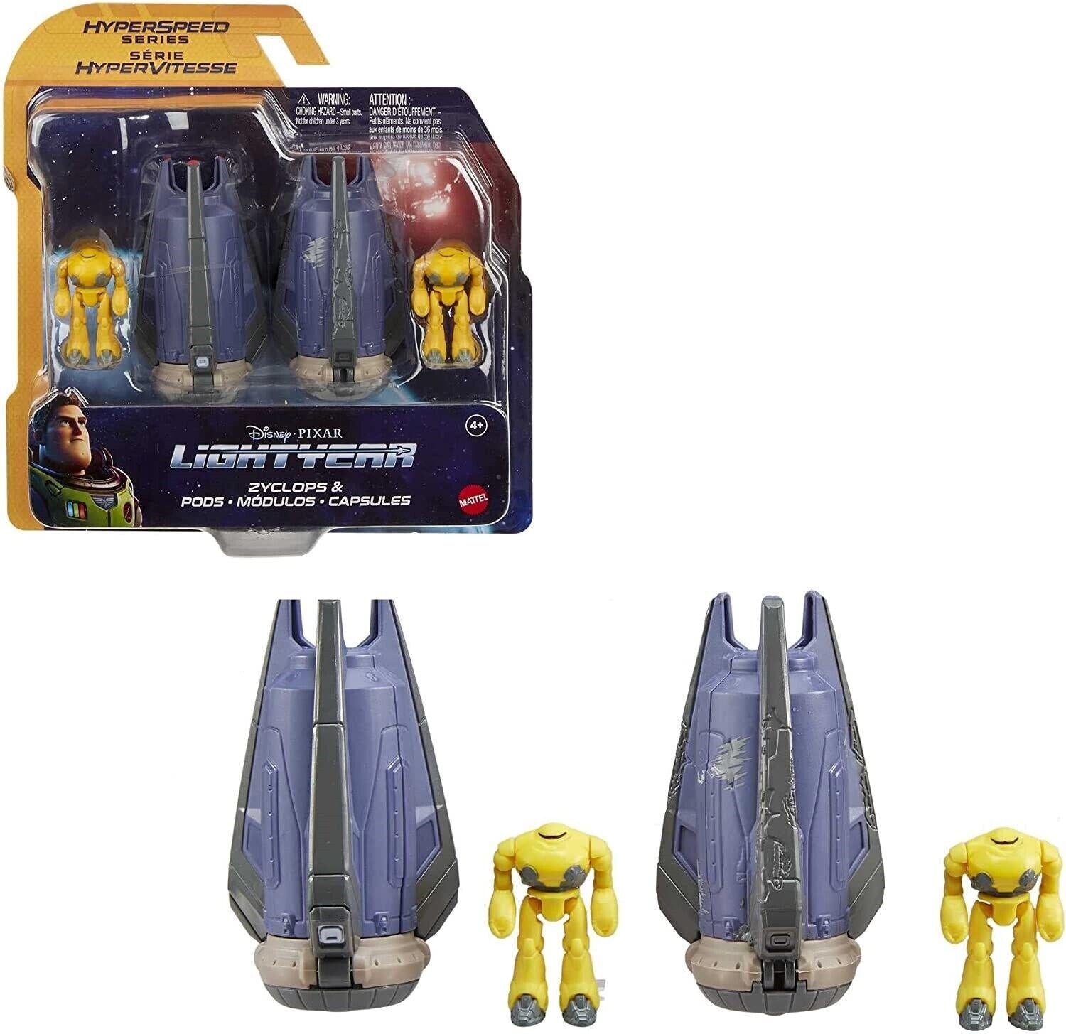Disney Pixar-Zyclops space pods- Hyperspeed Series Assorted Plane Jet Buzz Play Gift