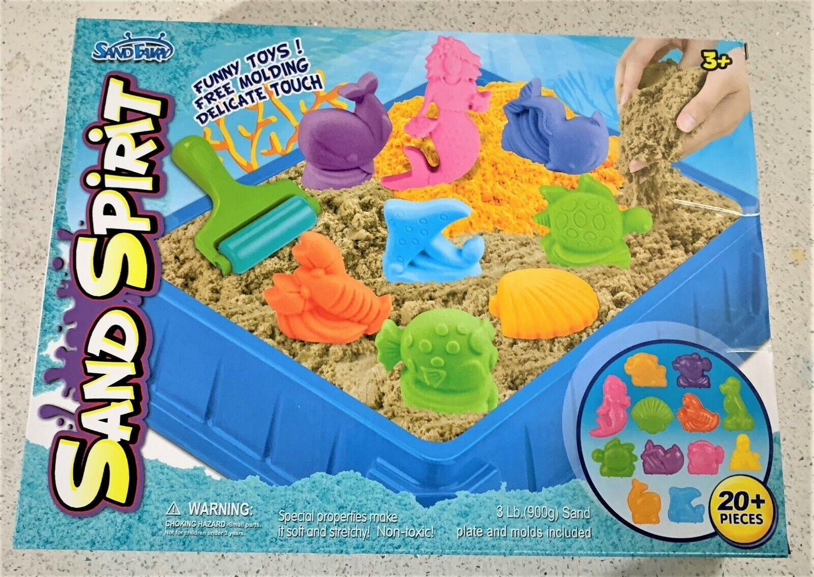 Sand Spirit Set 20+ pieces 900G Glow in the dark sand ages 3+ Toy Play Build Colour