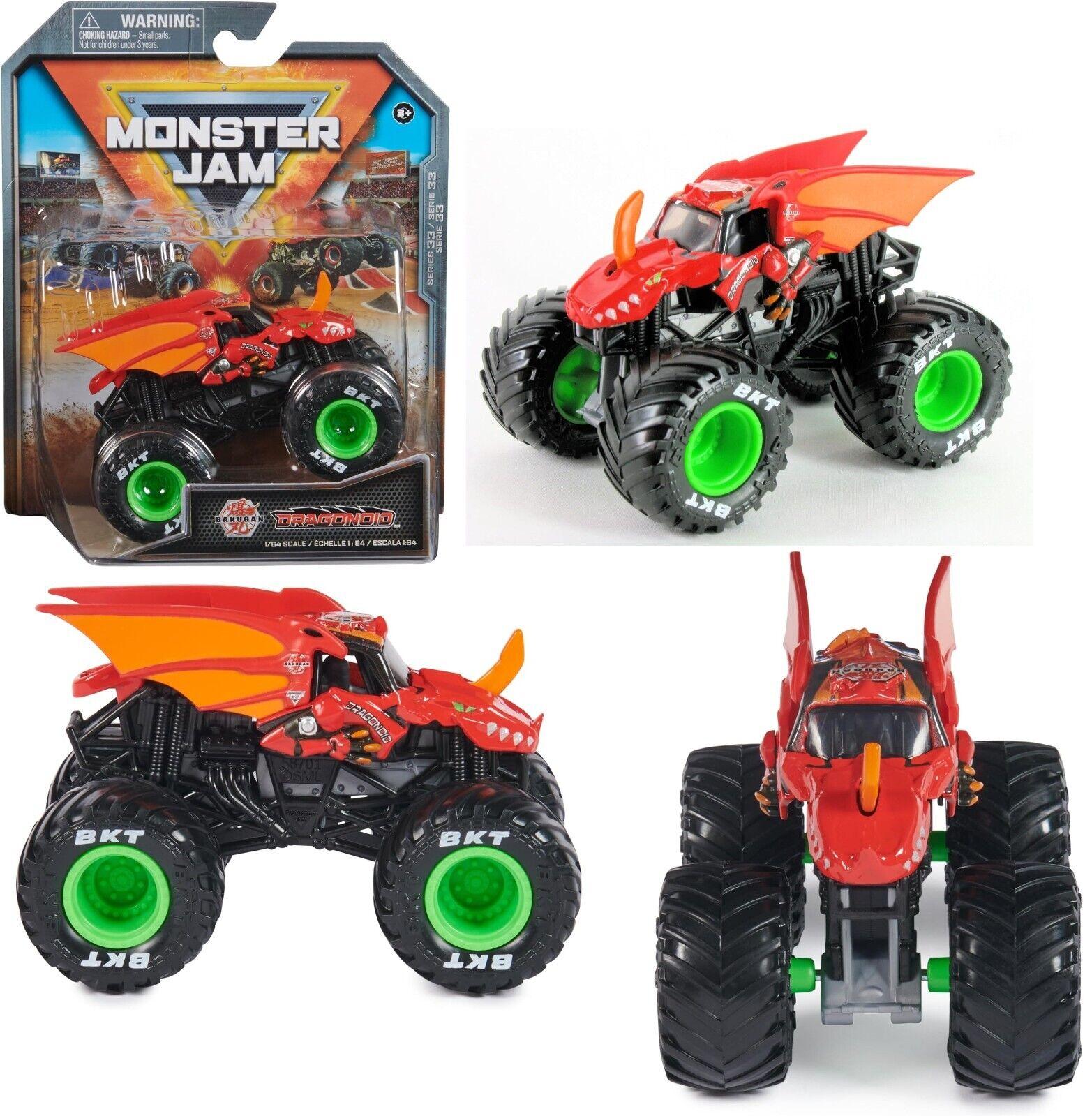 Hot Wheels Monster Jam Trucks 1:64 Scale 3+ Toy Race Grave Digger Dragonoid