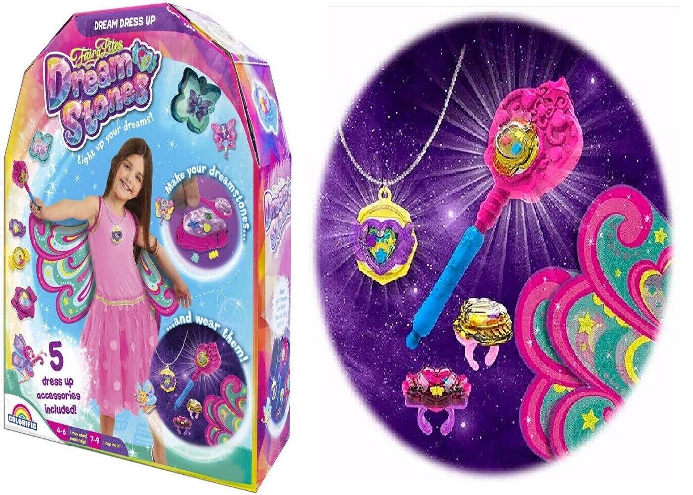 Fairylites Dream Stones Fairy Age 4+ Toy Play Necklace Ring Gem Wing Craft Dress