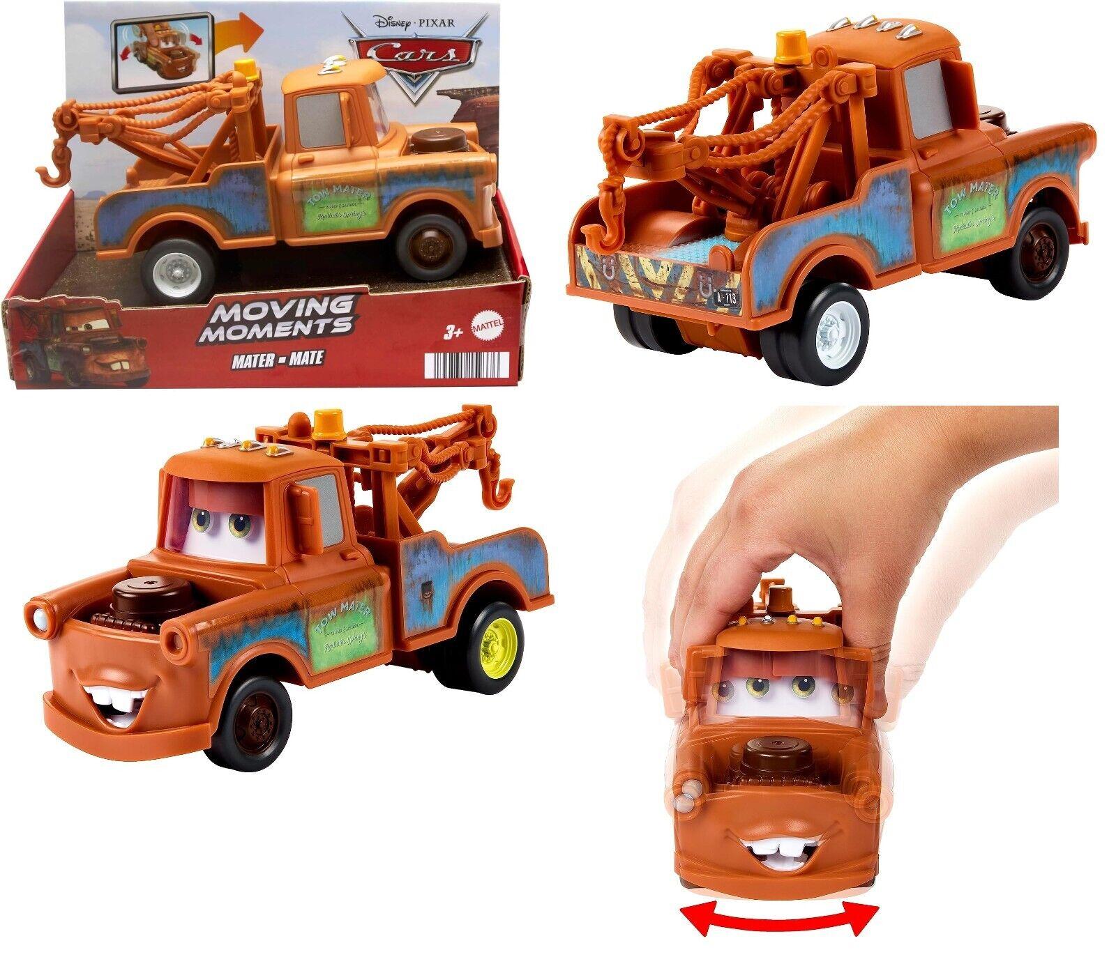 Disney Pixar-Tow Mater-Cars Toy Car with Moving Eyes Mouth Fun