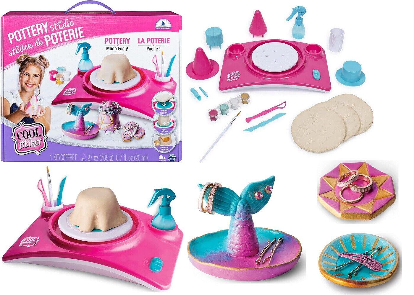 Cool Maker New Toy Pottery Studio Clay Pottery Wheel Craft Kit Design Project
