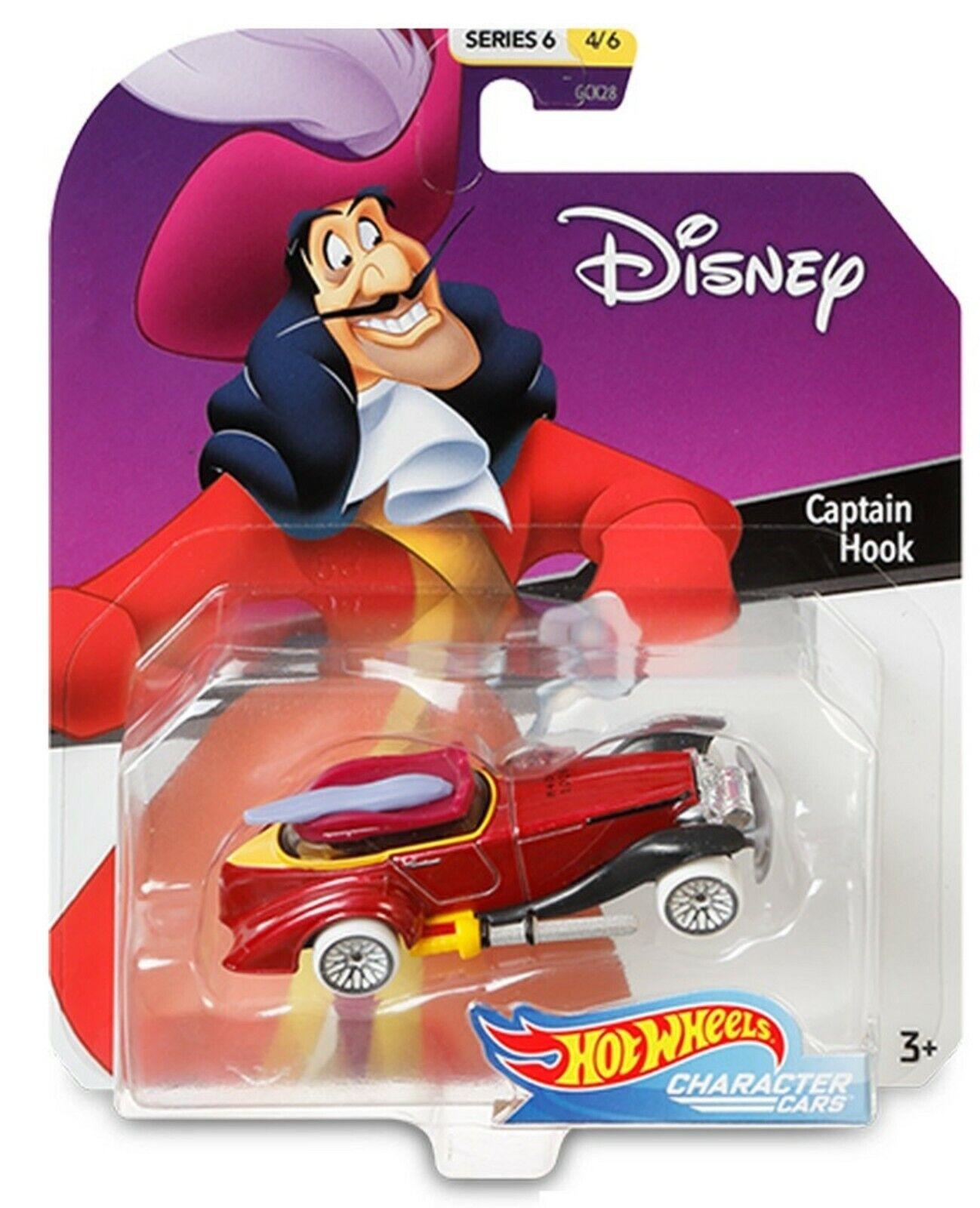 Hot Wheels Disney Die-Cast-Captain Hook-Car 3+ toy character car