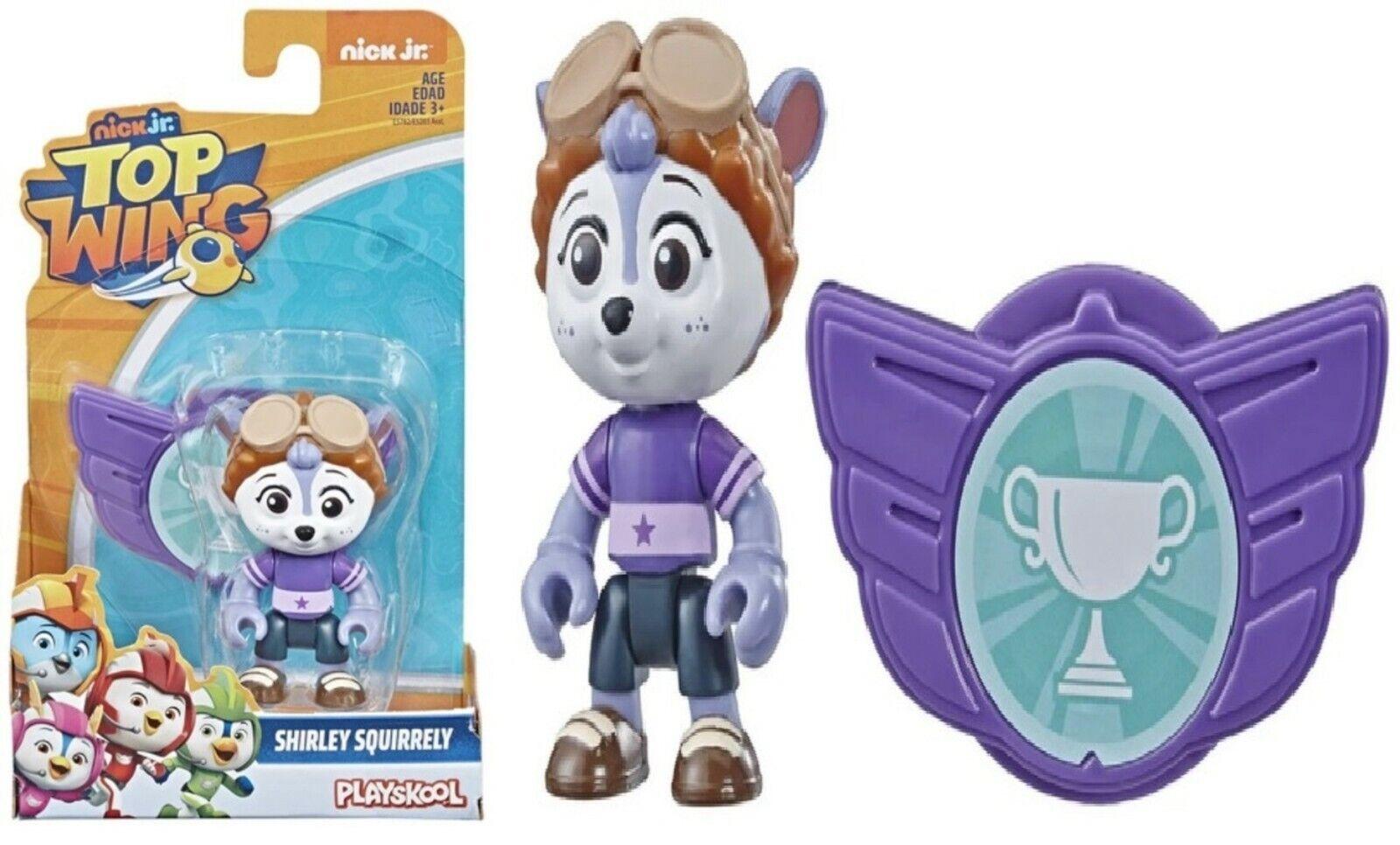 Top Wing Single-Shirley squirrley-Figure Badge Ages 3+ Toy Race Car Pet Play Wings Fly Doll