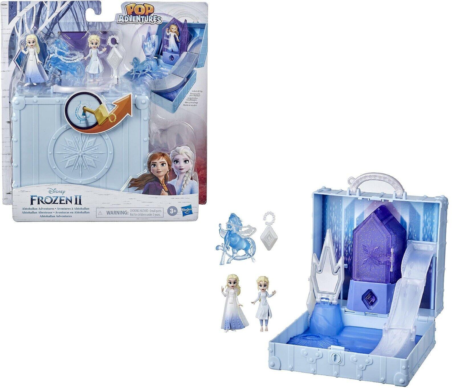 Disney Frozen Adventures Elsa Ahtohallan Adventures Castle Pop-Up Playset box with Handle