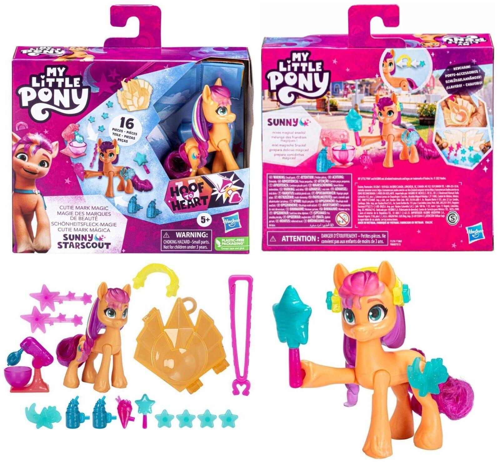 My Little Pony Sunny Starscout Cutie Mark Magic 3-Inch Hoof to Heart Pony Surprise Accessories