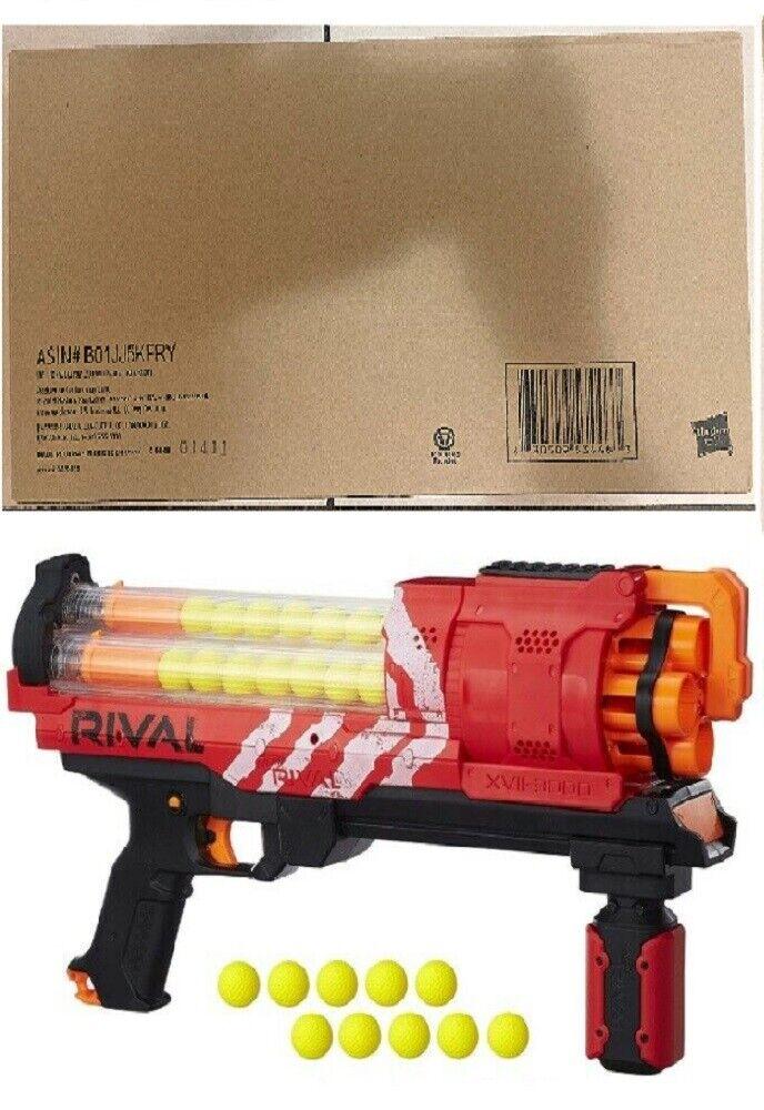 NERF Rival Artemis XVII-3000 Blaster Red Ages 14+ Toy Play Gun Fight Fire