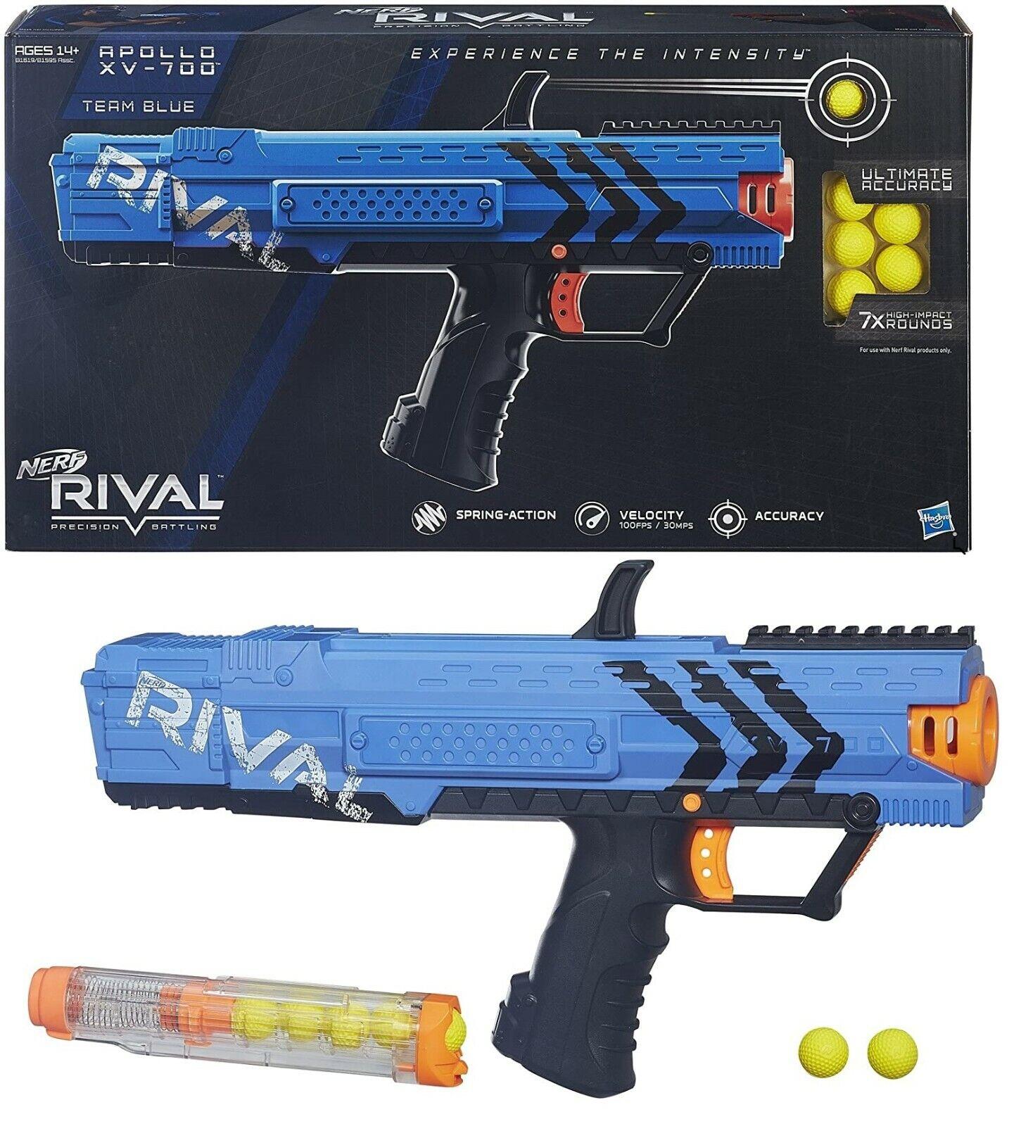 Nerf Rival Apollo XV-700 Blaster Camo Ages 14+ Toy Gun Fire Blue Fight Play