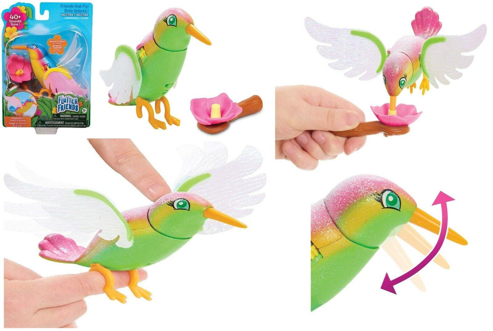 Flutter Friends Emerald Electronic Pet Hummingbird Ages 5+ Toy Bird Play Gift Live Pets
