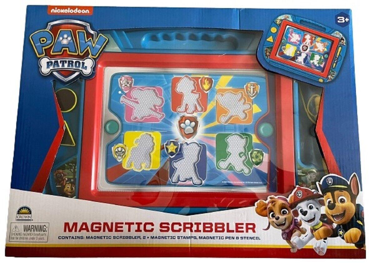 Paw Patrol Magnetic Scribbler Drawing Board Stamps Pen Stencil Play Gift Set
