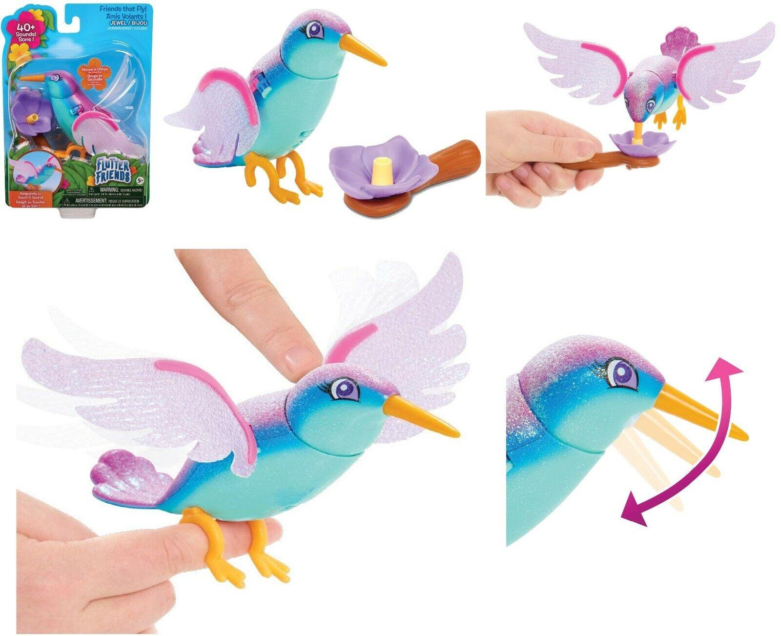 Flutter Friends Jewel Electronic Pet Hummingbird Ages 5+ Toy Bird Play Gift Live Pets