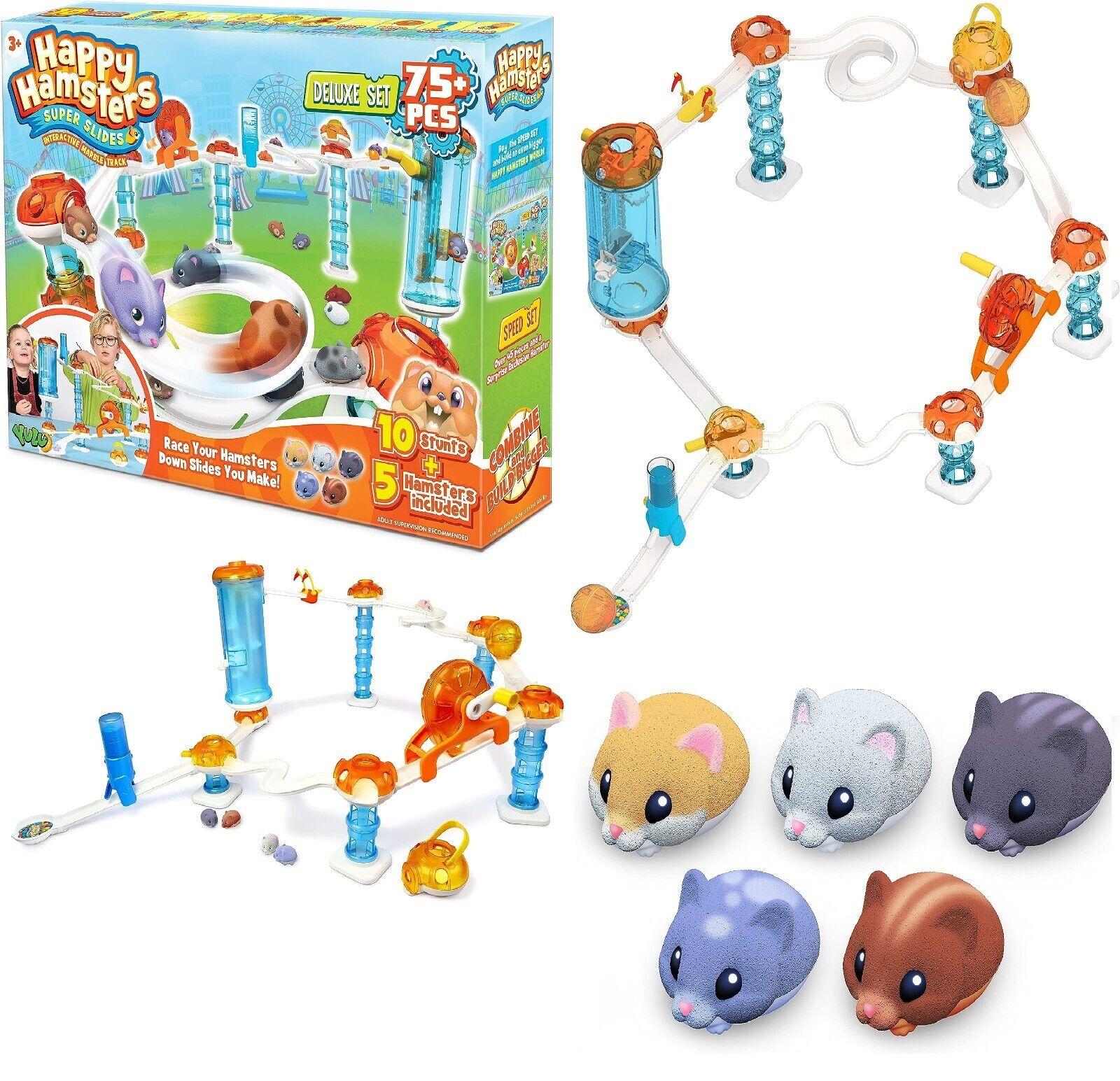 Happy Hamsters Marble Run Deluxe Speed Set STEM Educational Learning Slide Track