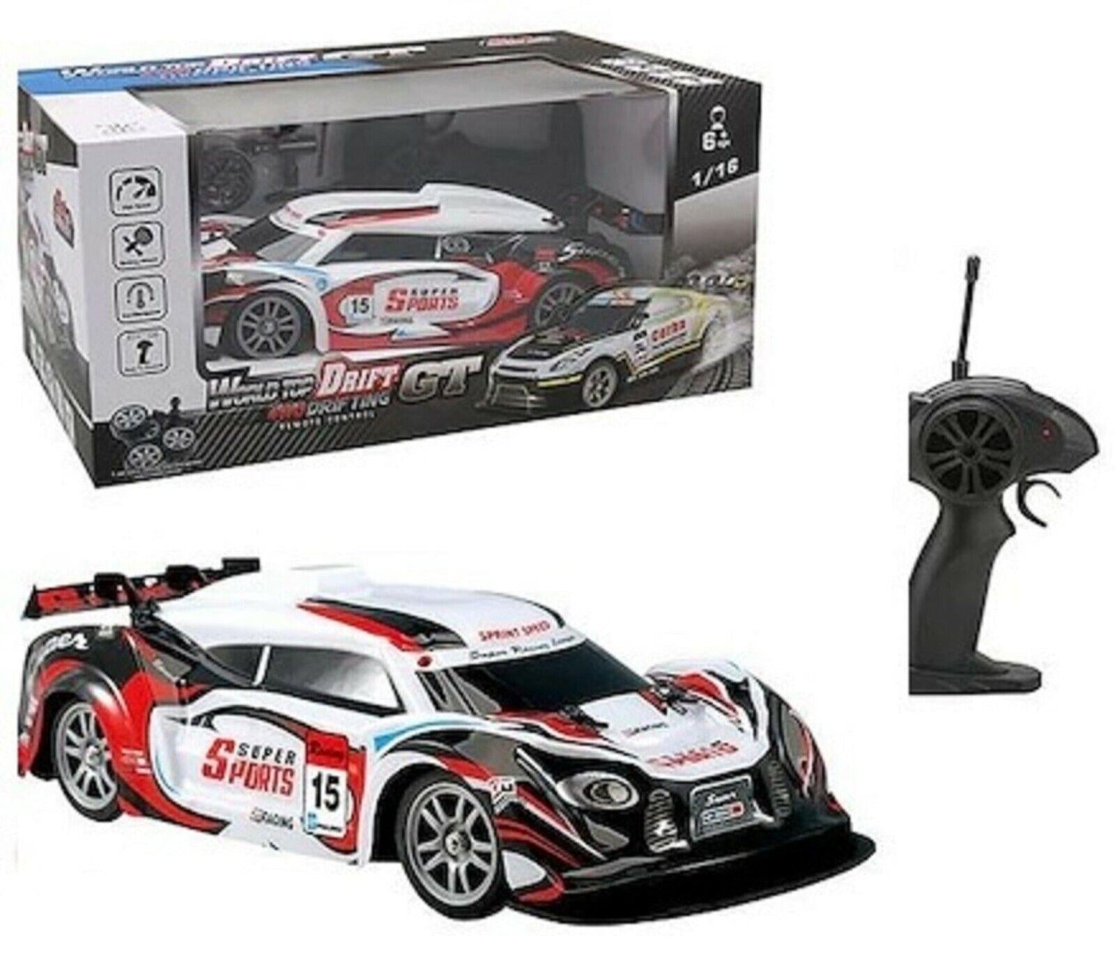 World Top 4WD 4 Channel Sports Car1 Super sports Car with RC GT 1:16 Drifter Ages 6+