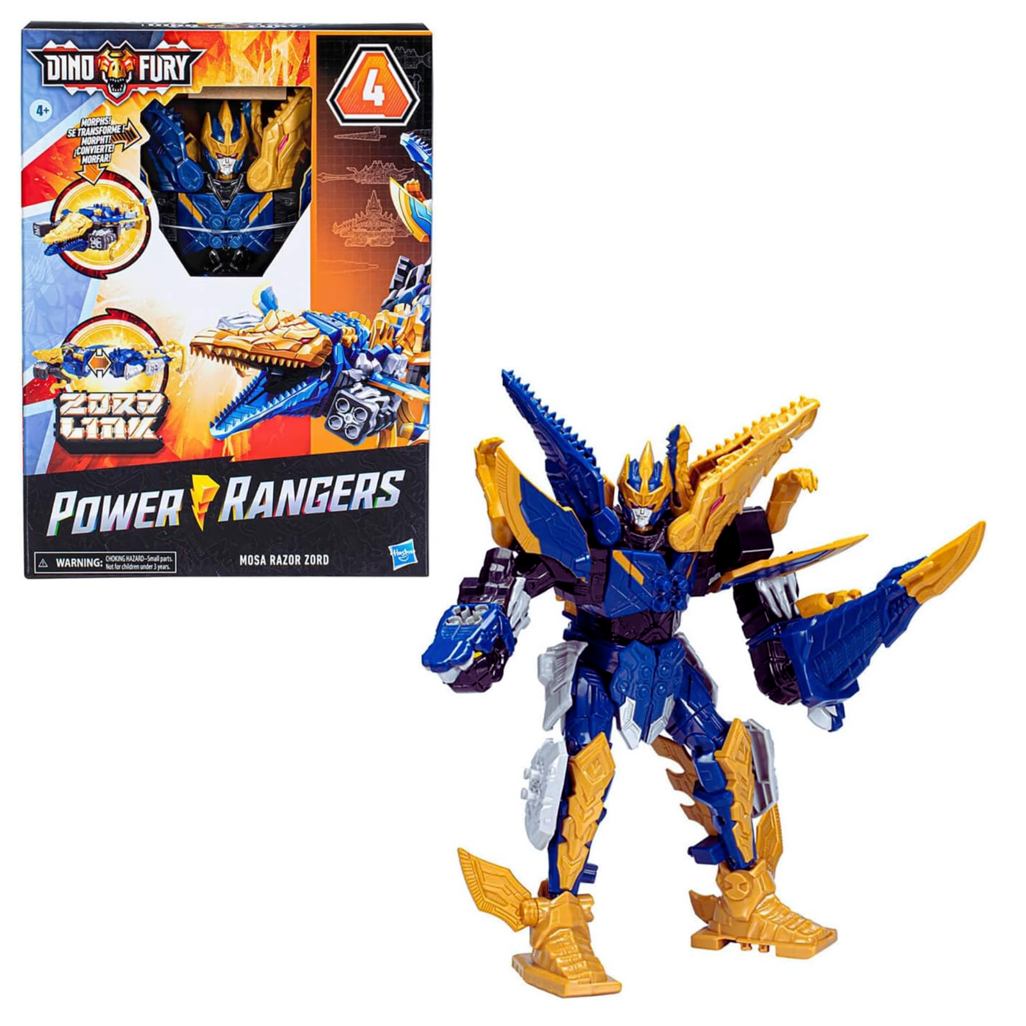 Power Rangers Dino Mosa Razor Zord Morphing Dino Robot Zord Link System
