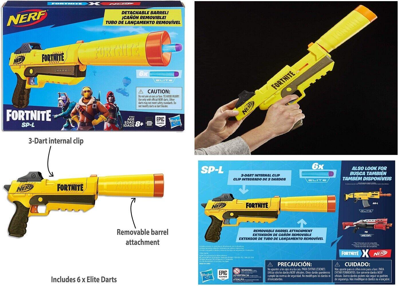Fortnite SP-L Nerf Elite Blaster Ages 8+ Toy Gun Fire Play Fight Game Gift Set