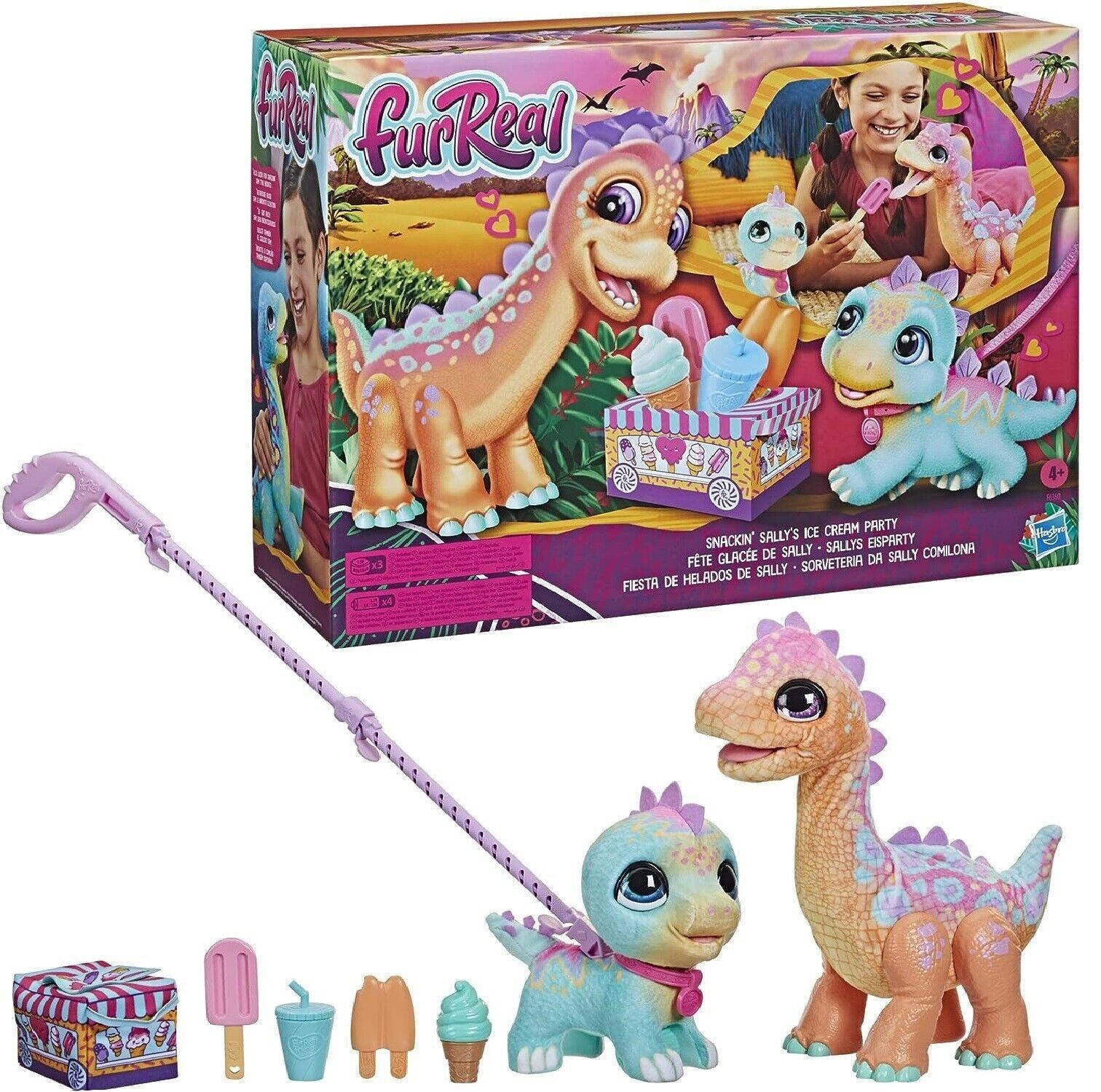 FurReal Friends Snackin Salys Ice Cream Dream Party Pet Dinosaur Play Gift Set
