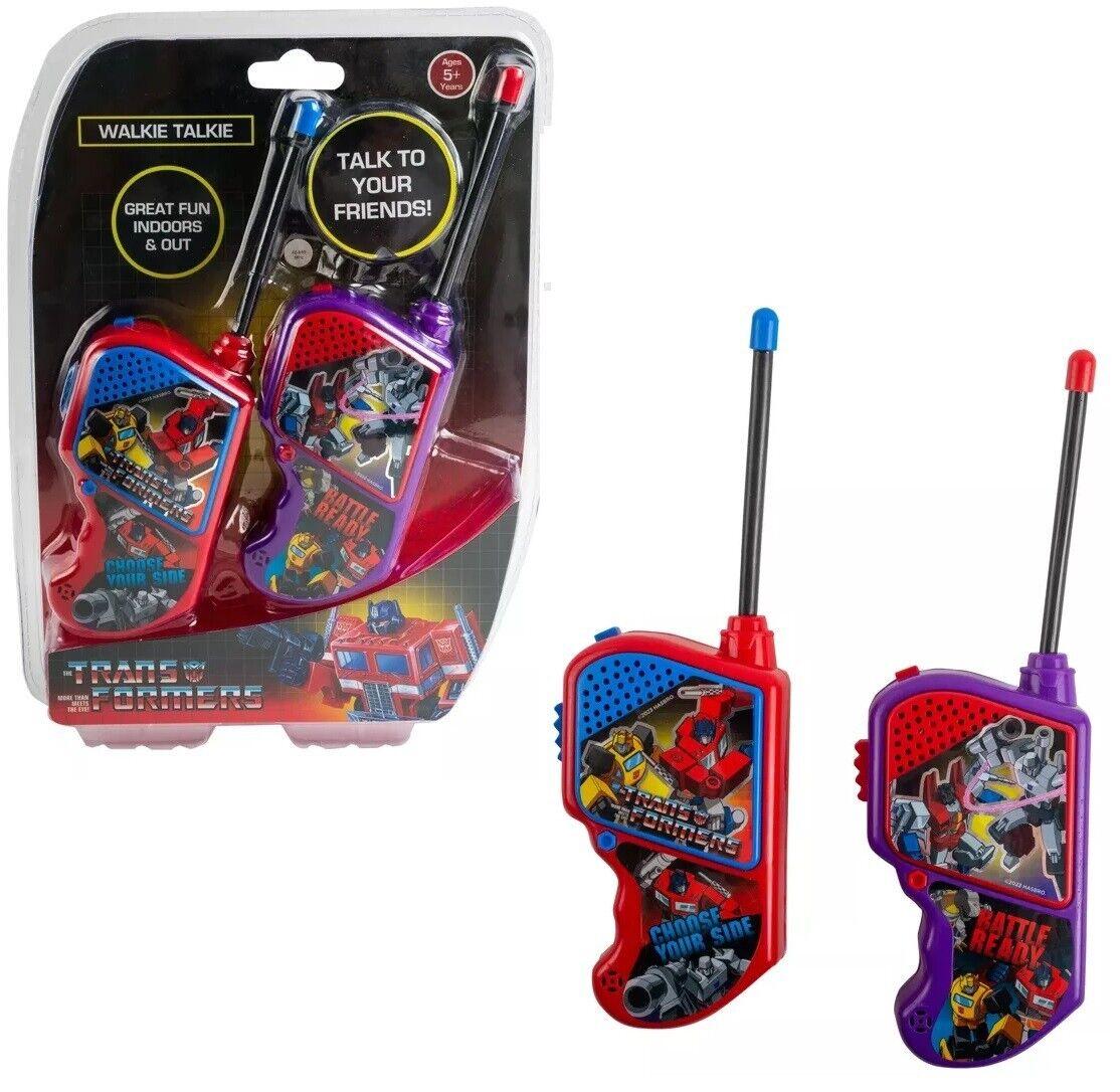 Transformers Walkie Talkie Set Ages 5+ Toy Phone Battle Talk Play Robot Gift