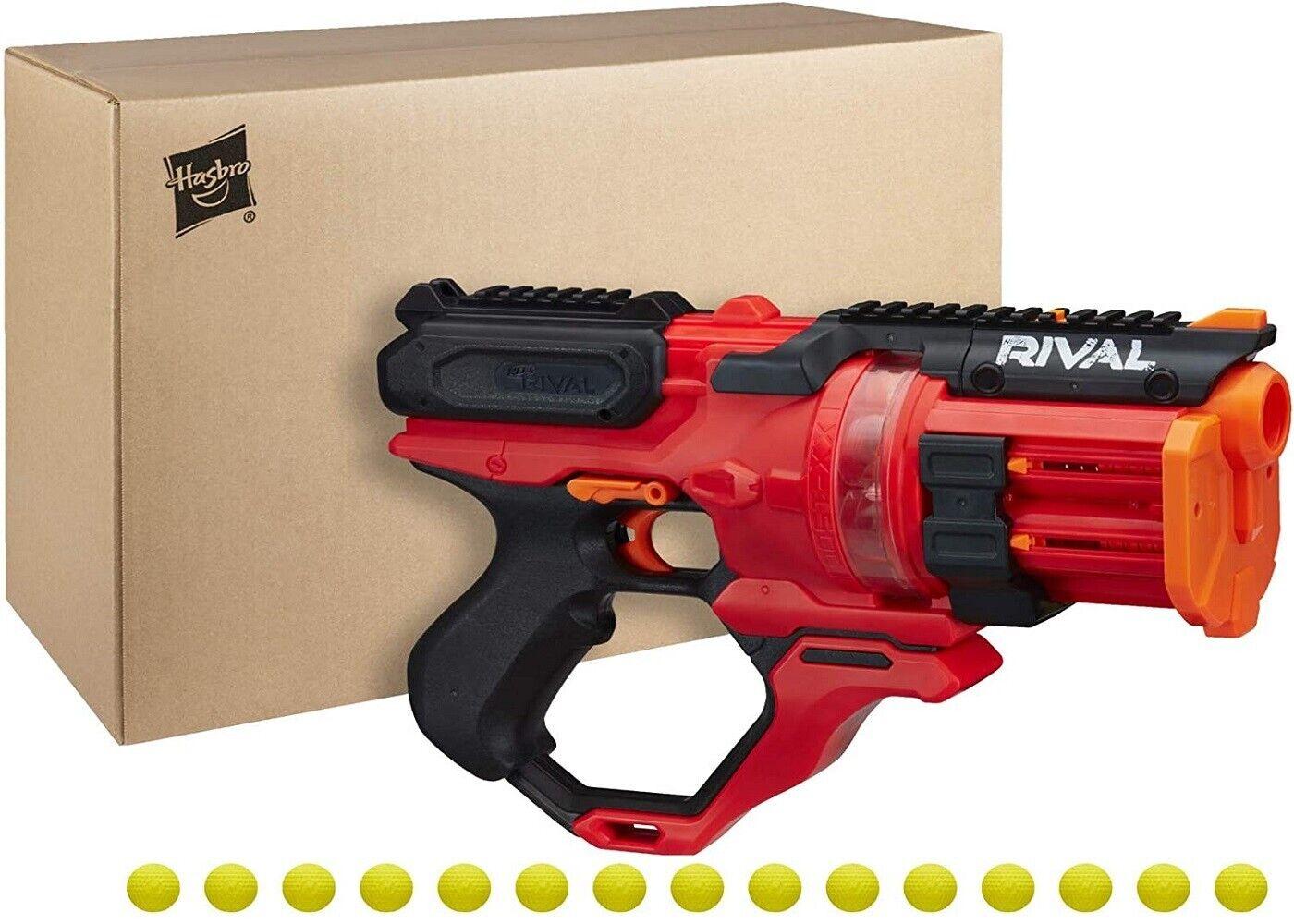 Nerf Rival Roundhouse XX-1500 Red Blaster 15 Nerf Rounds 5 Magazines 14+ Toy Gun