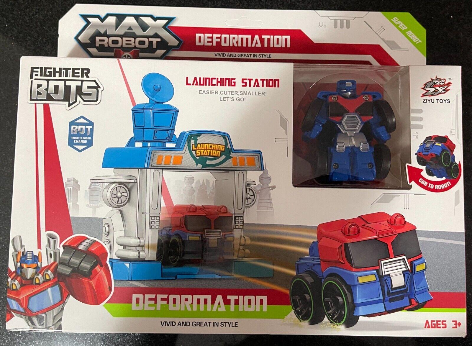 Fighter Bots Max Robot Deformation Transforming Truck with Launching Station