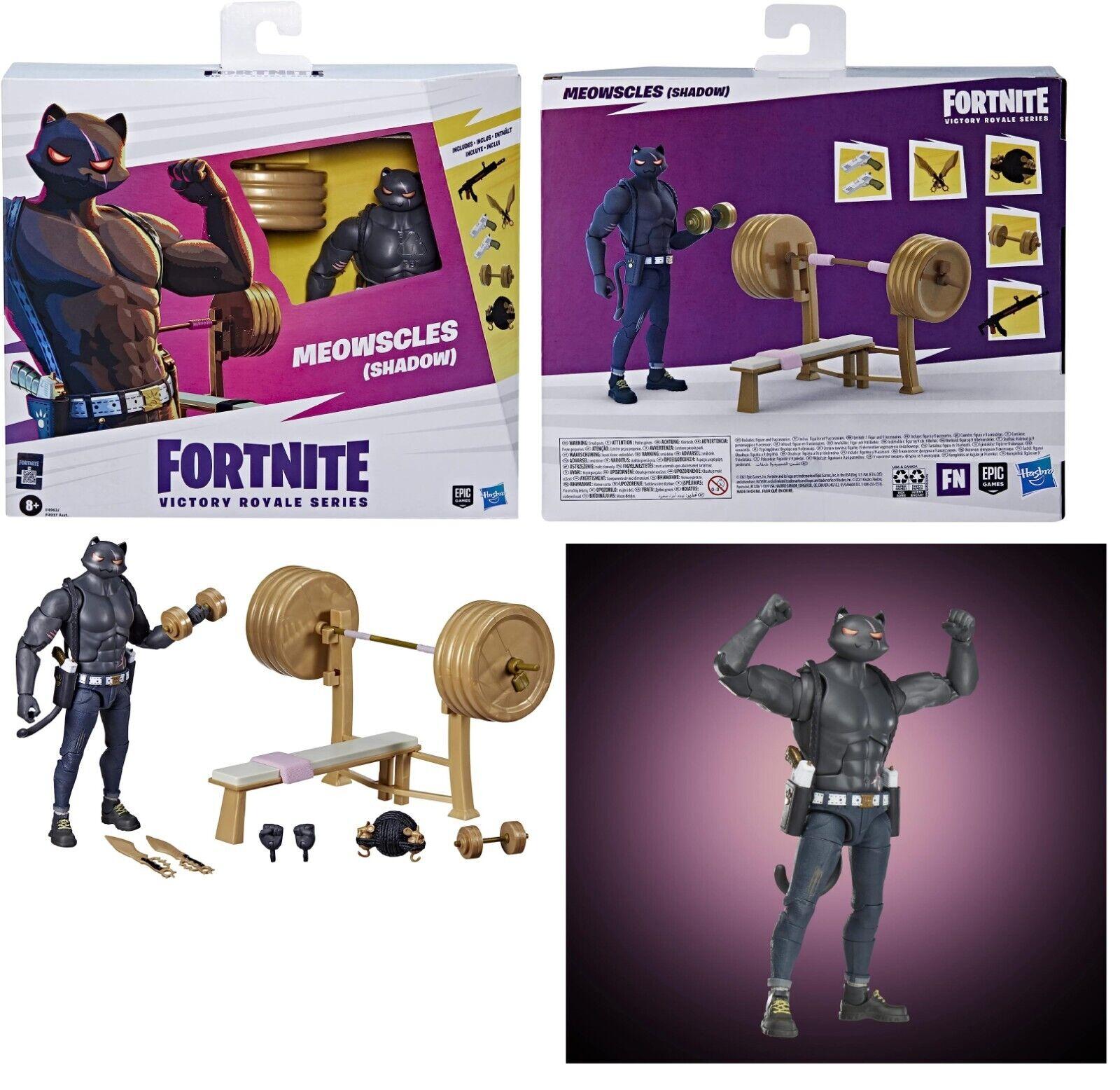 FORTNITE Victory Royal Series 6 Inch Meowscles Shadow Deluxe Pack 9 Accessories